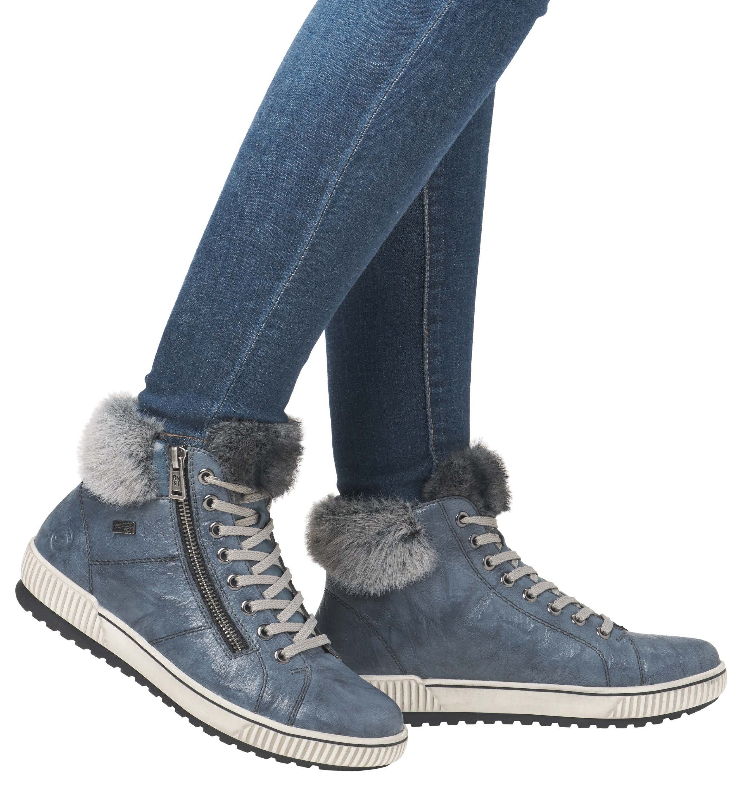 Remonte Winterlaarzen , plateau, outdoorschoen veterschoenen met waterafstotende tex-membraan