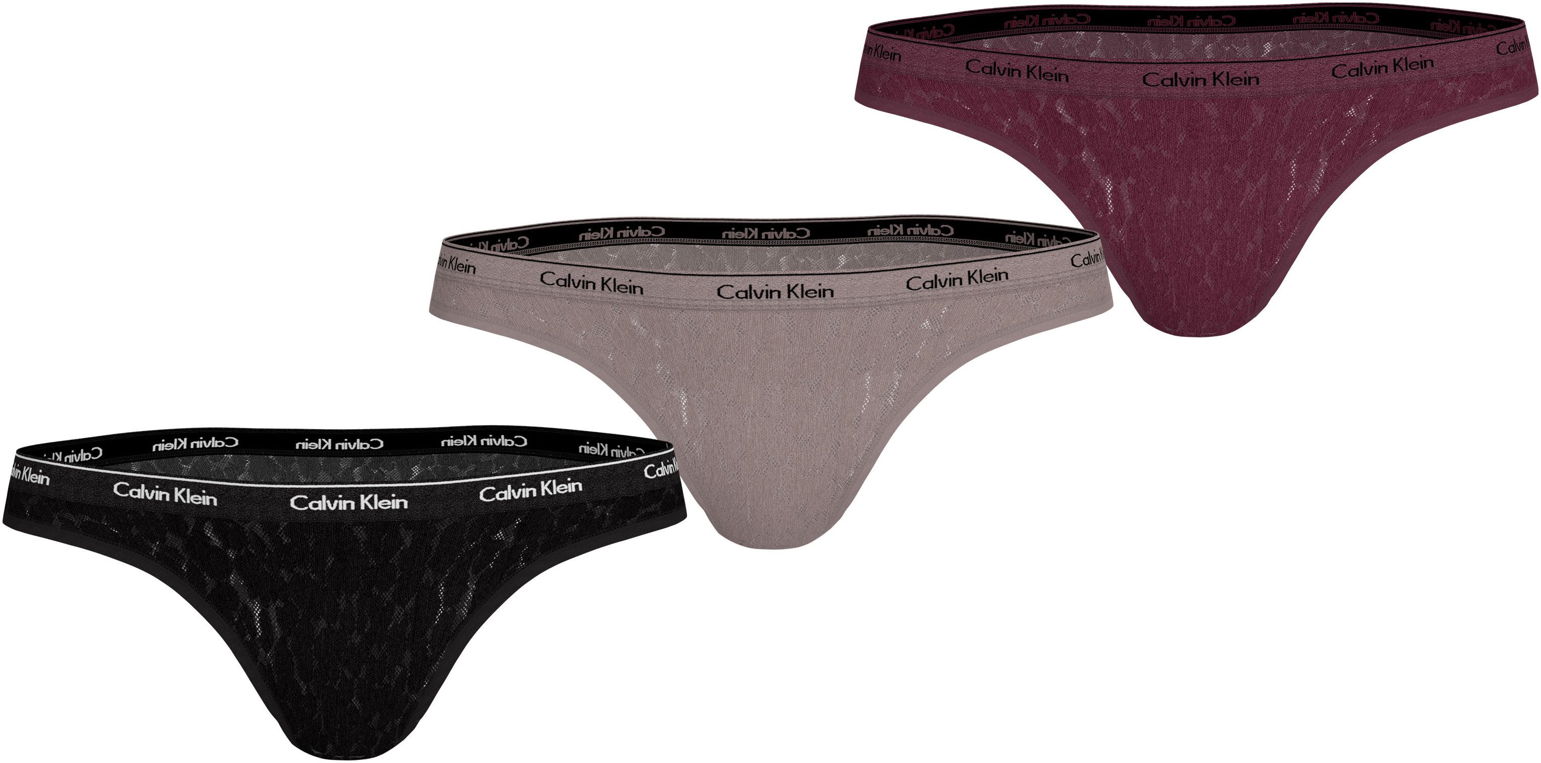 Calvin Klein Brazilian slip 3 PACK BRAZILIAN (LOW-RISE) (3 stuks)