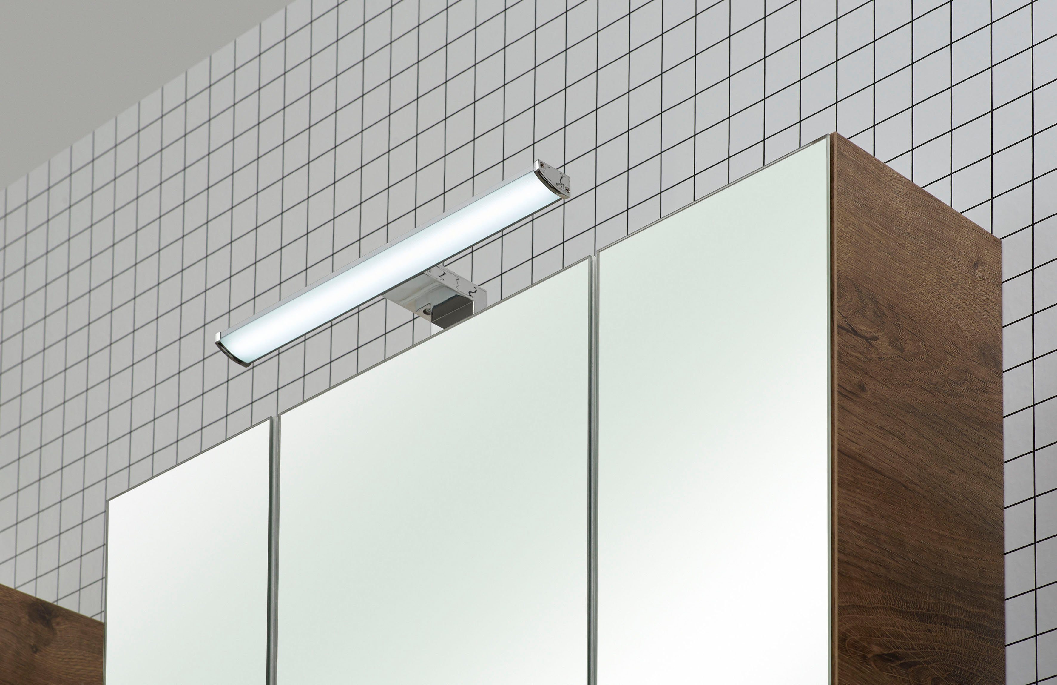 Saphir Spiegelkast Quickset badkamermeubel, 3 spiegeldeuren, 6 planken, 65 cm breed