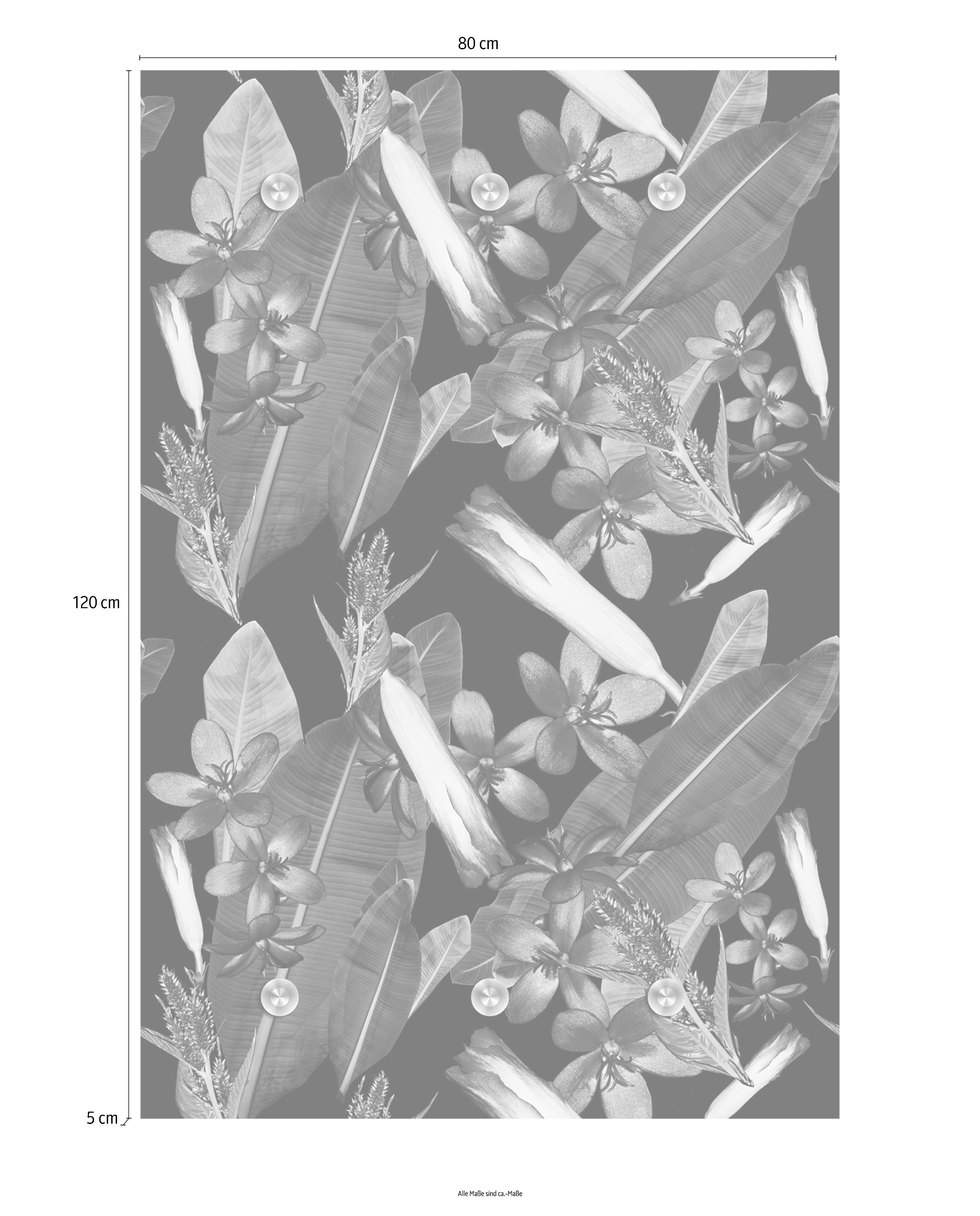 queence Kapstok Bloemen met 6 haken, 80 x 120 cm