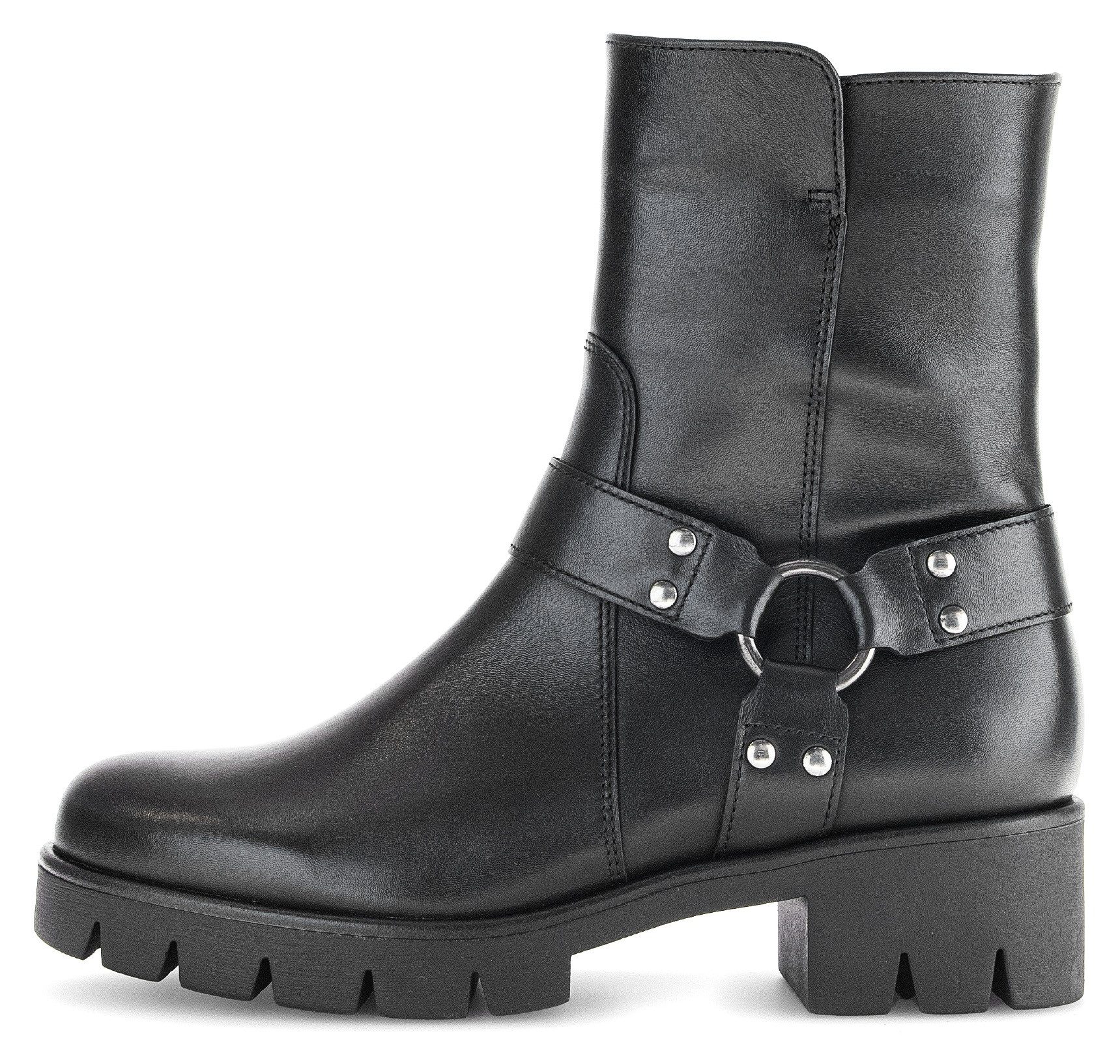 Gabor Bikerboots blokhak, enkellaars, laarzen met best fitting-uitrusting