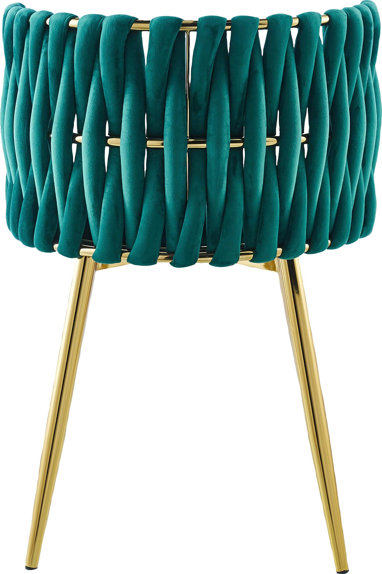 Kayoom Eetkamerstoel Stoel Milla 125 2-delige set, geweldig ontwerp van de rugleuning, ronde zitting (set, 2 stuks)