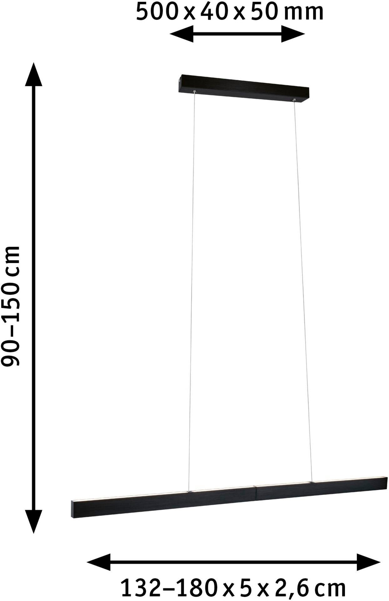 Paulmann Led-hanglamp LED hanglamp Aptare dimbaar