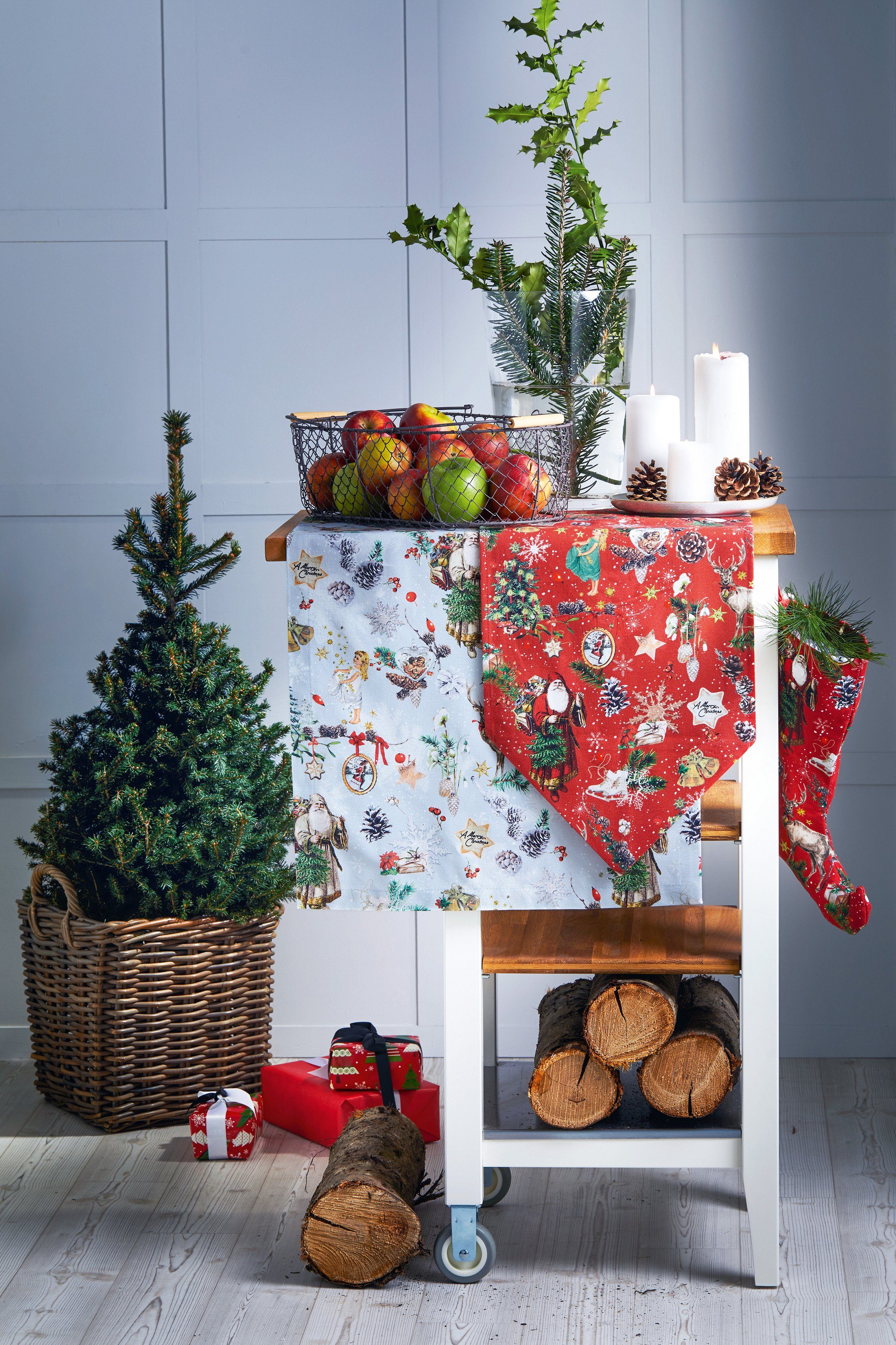 APELT Tafelloper 3610 WINTERWERELD, kerstversiering, kerst (1 stuk)