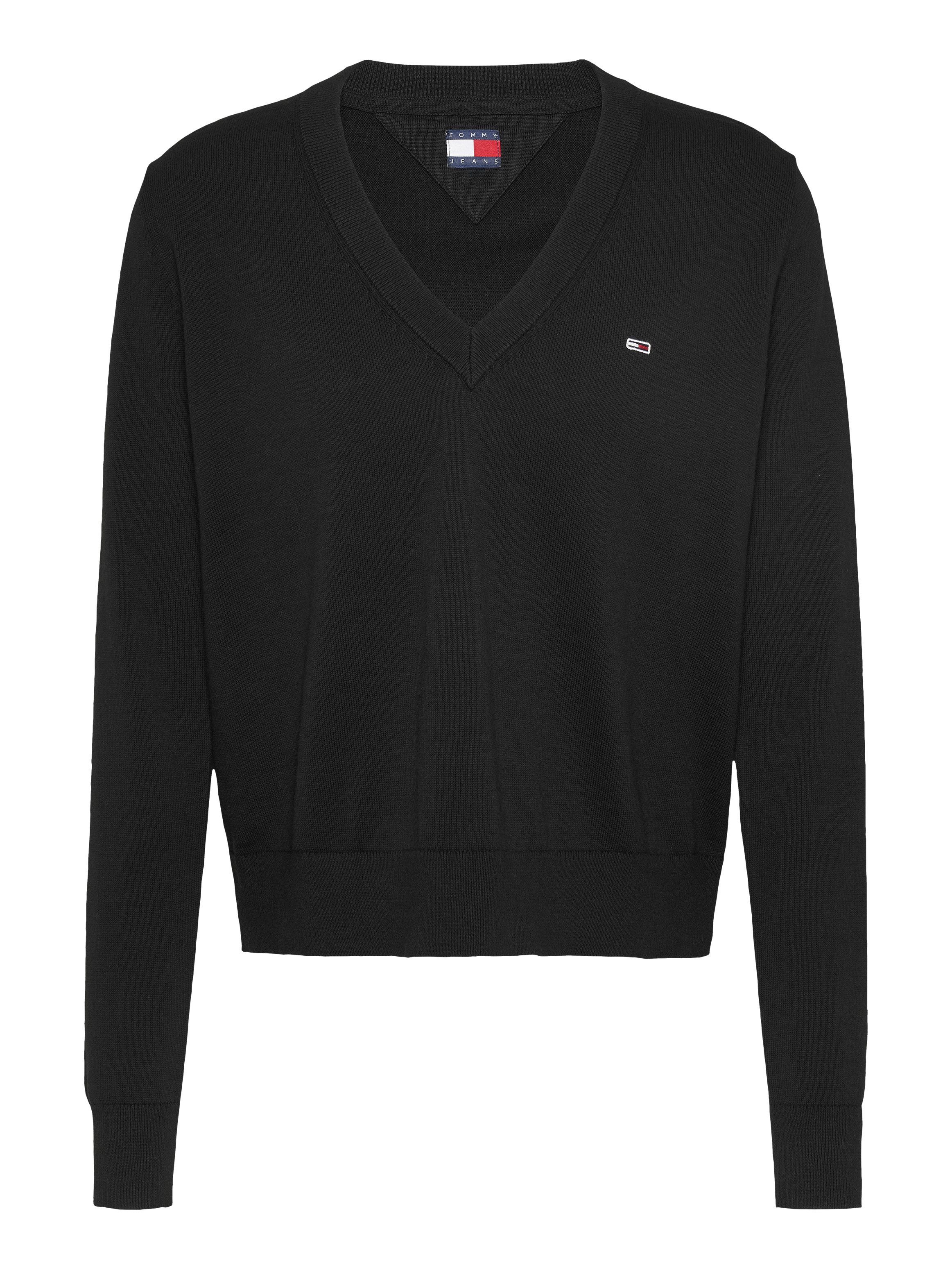 Tommy Jeans Curve Trui met V-hals TJW ESSENTIAL VNECK SWEATER EXT