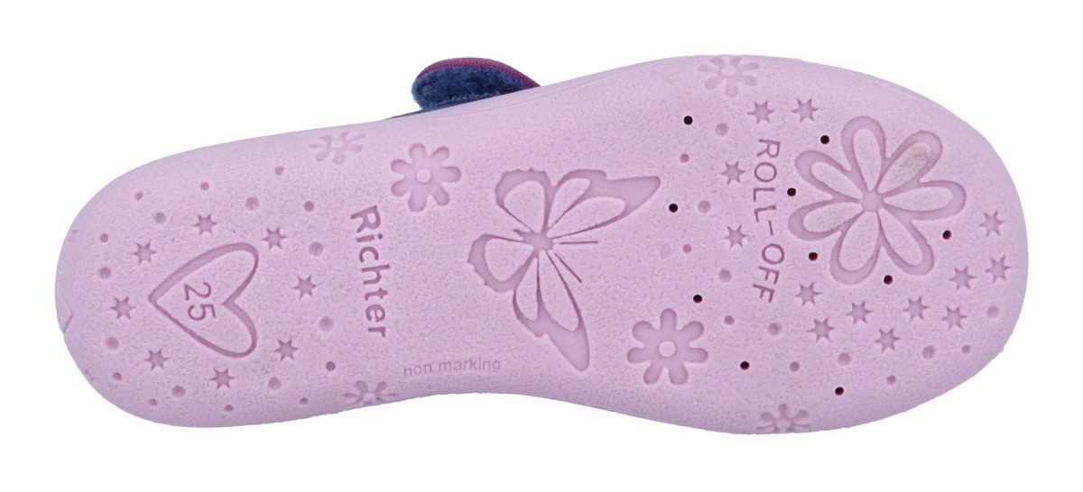 Richter Pantoffels Mia WMS: Medium Kleuterschoenen met WMS, maatsjabloon om te downloaden