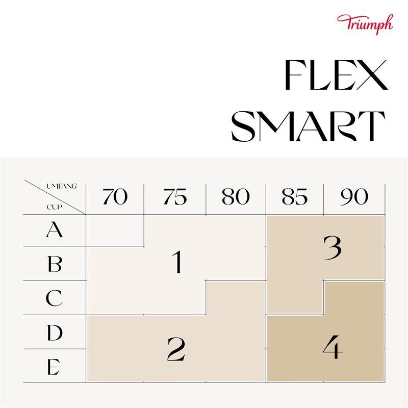Triumph Beugelloze-bh Flex Smart P EX licht en aansluitend