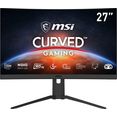 msi curved-gaming-monitor optix g27cq4p, 69 cm - 27 ", qhd, 3 jaar garantie zwart