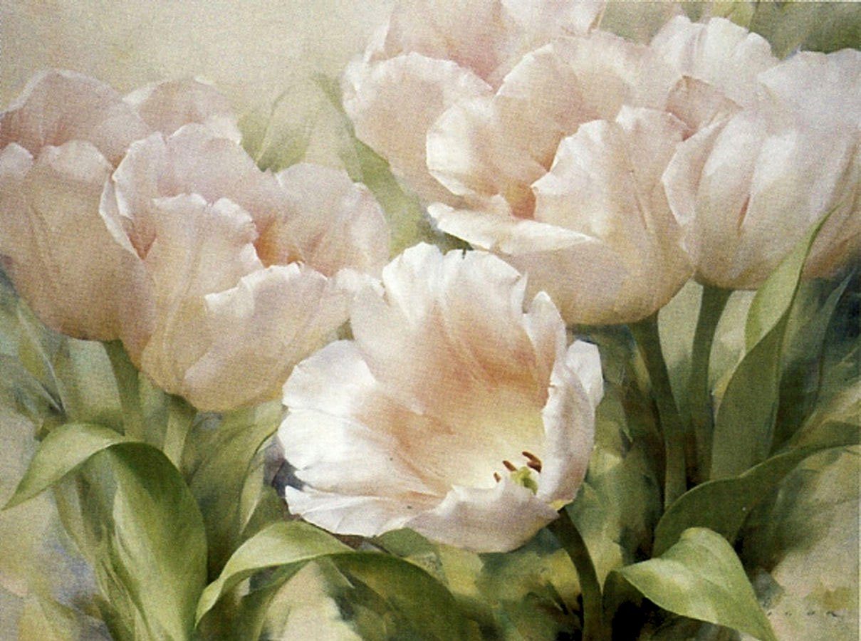 Home affaire Artprint LEVASHOV / pink Tulips (1 stuk)