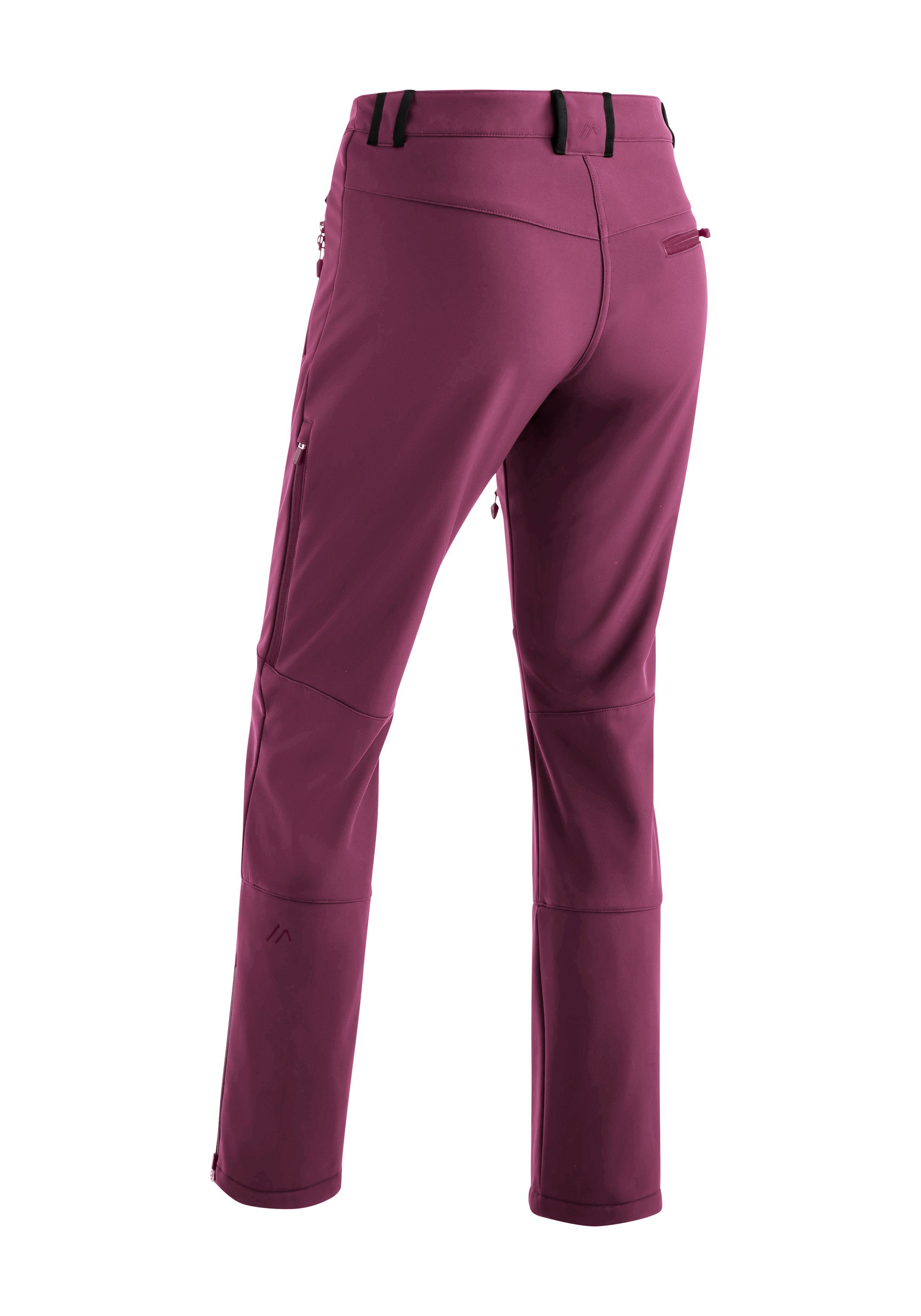 Maier Sports Softshell-broek Adakit W Dames trekkingbroek, ademende outdoorbroek, regular fit