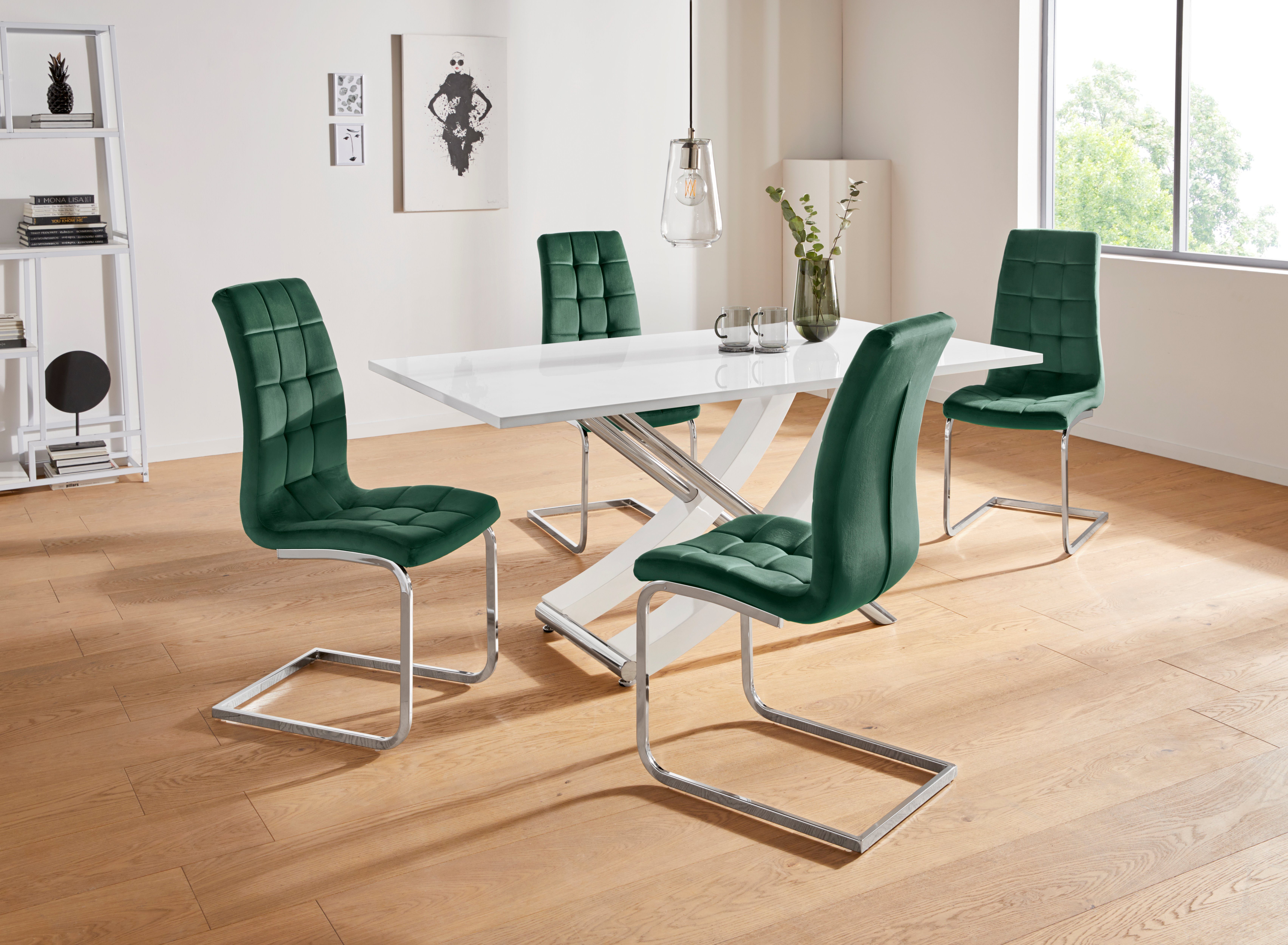 INOSIGN Eettafel Kaleo, TOPSELLER! Breedte 160 cm, modern ontwerp, stabiel, hoogglans