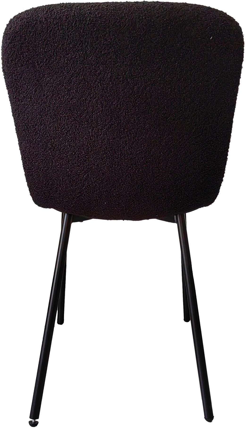SalesFever Stoel met 4 poten ergonomisch gevormde zitting en rugleuning (set, 4 stuks)