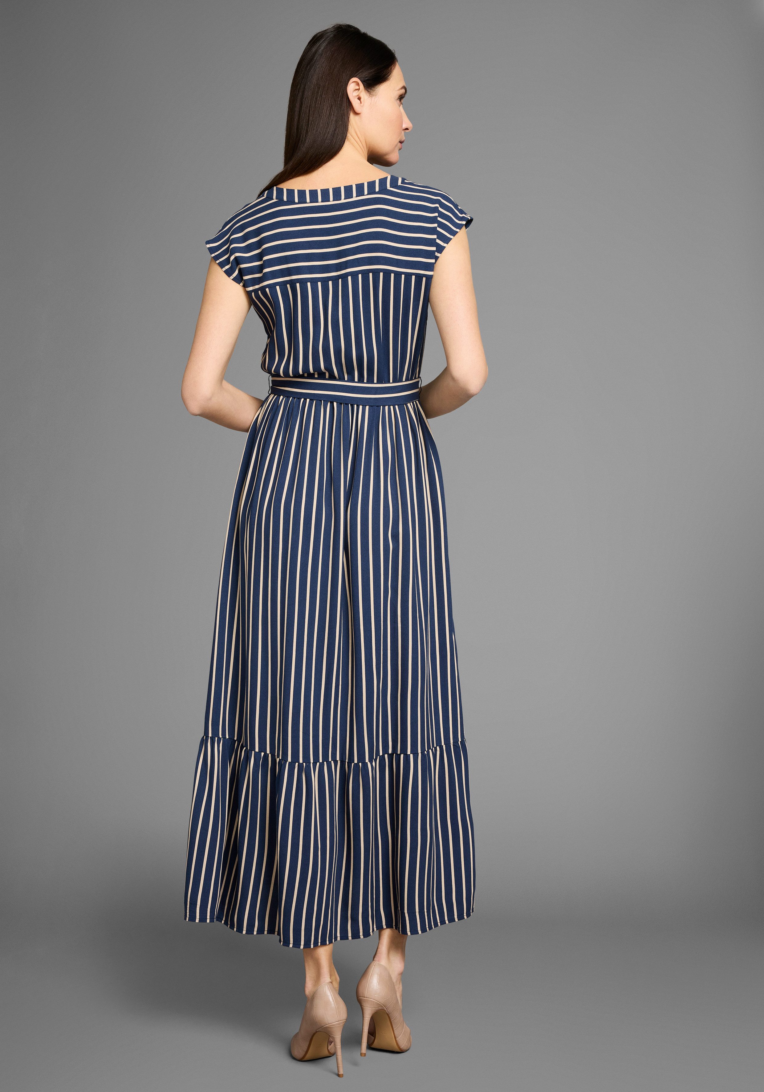HECHTER PARIS Midi-jurk met bindstrik