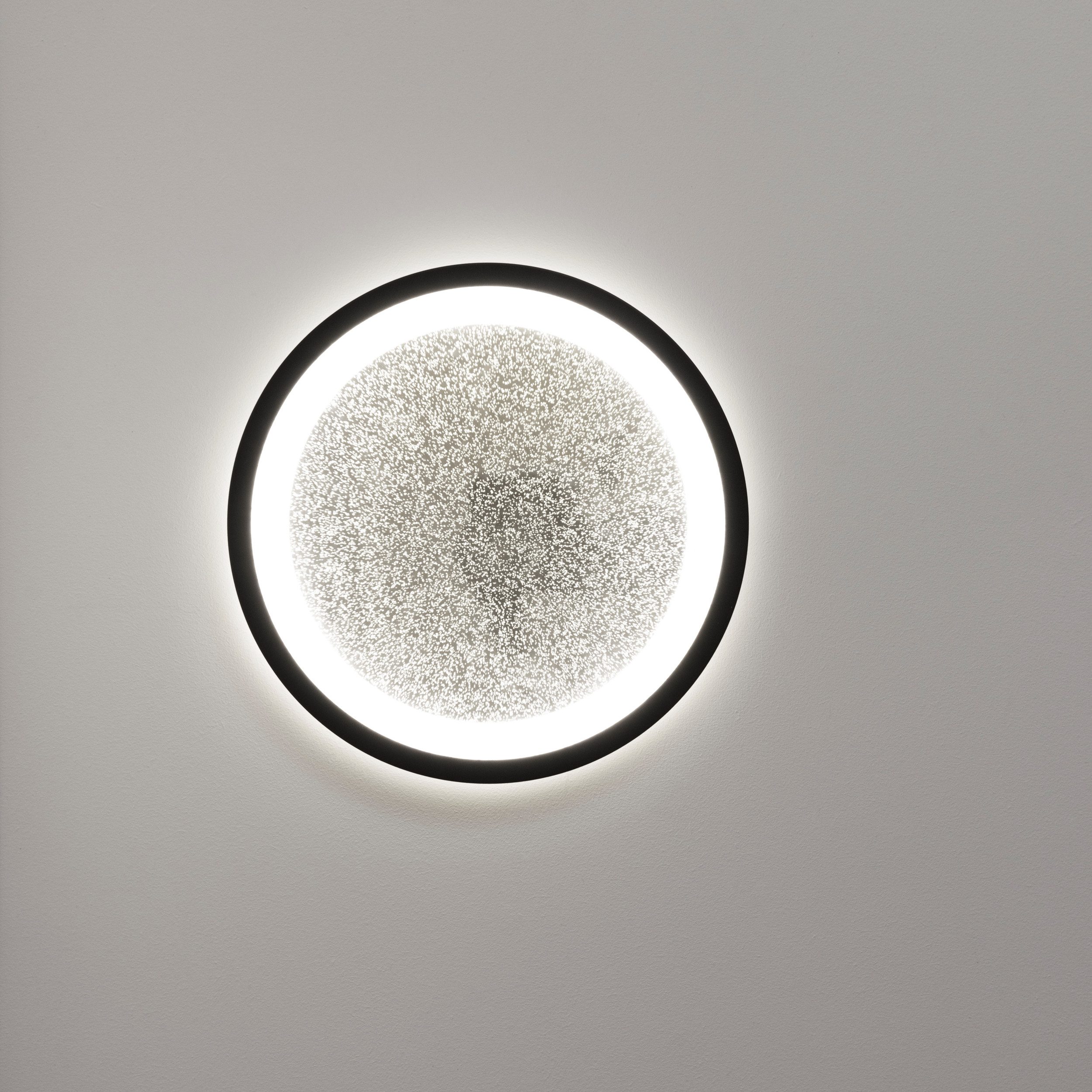 BreLight Led-plafondlamp Tanida LED-plafondlamp met glittereffect, 22 W, 2200 lm, 4000 K, zwart