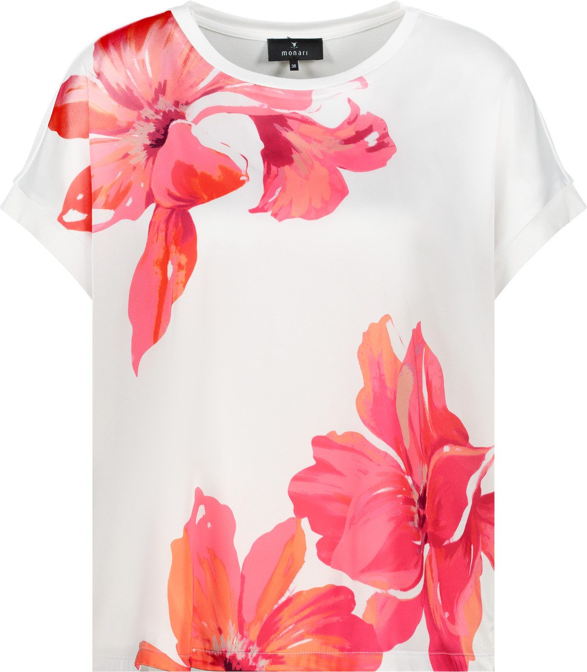 Monari Blouse zonder sluiting met bloemenprint