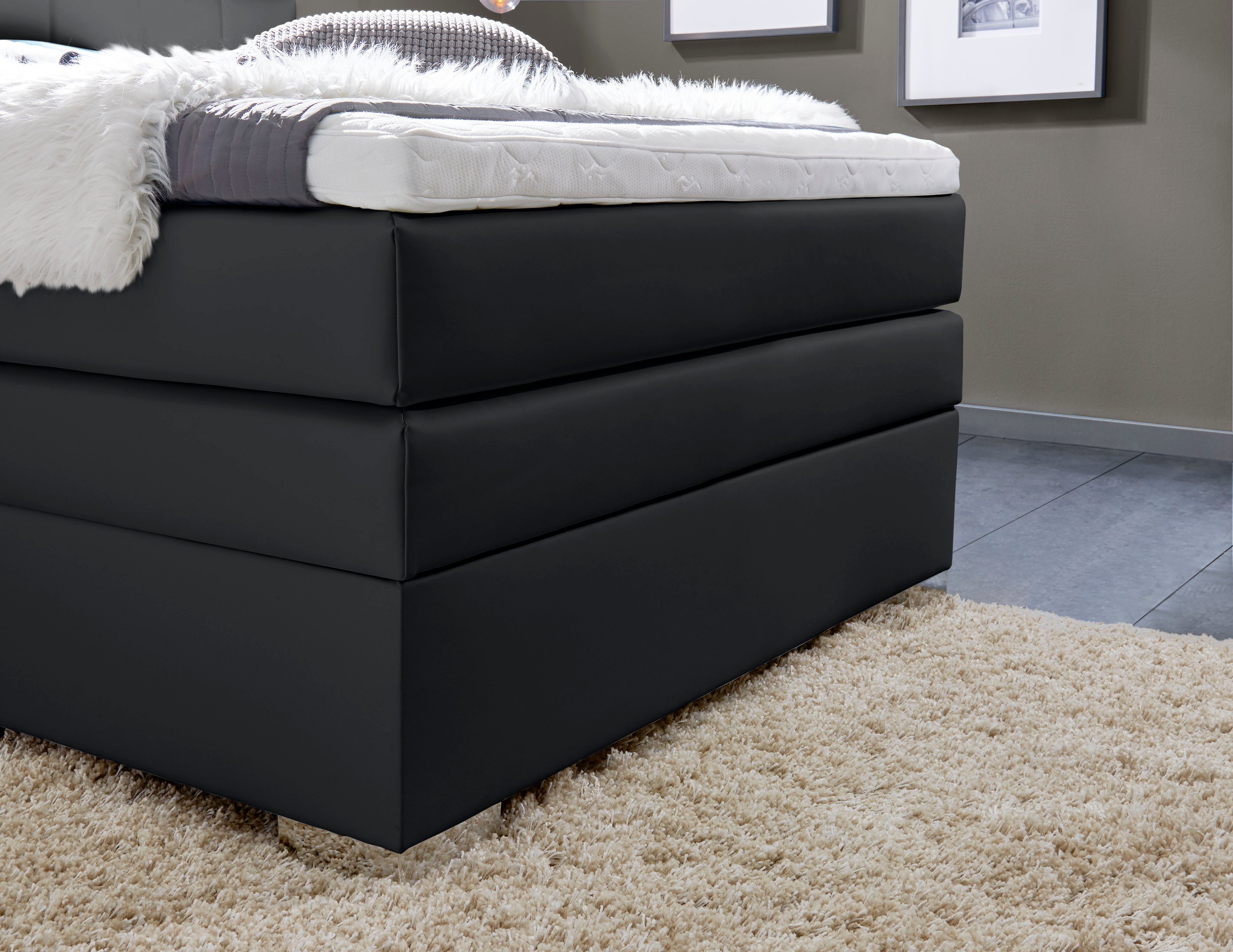 INOSIGN Boxspring Airdrie inclusief bedkist en topper