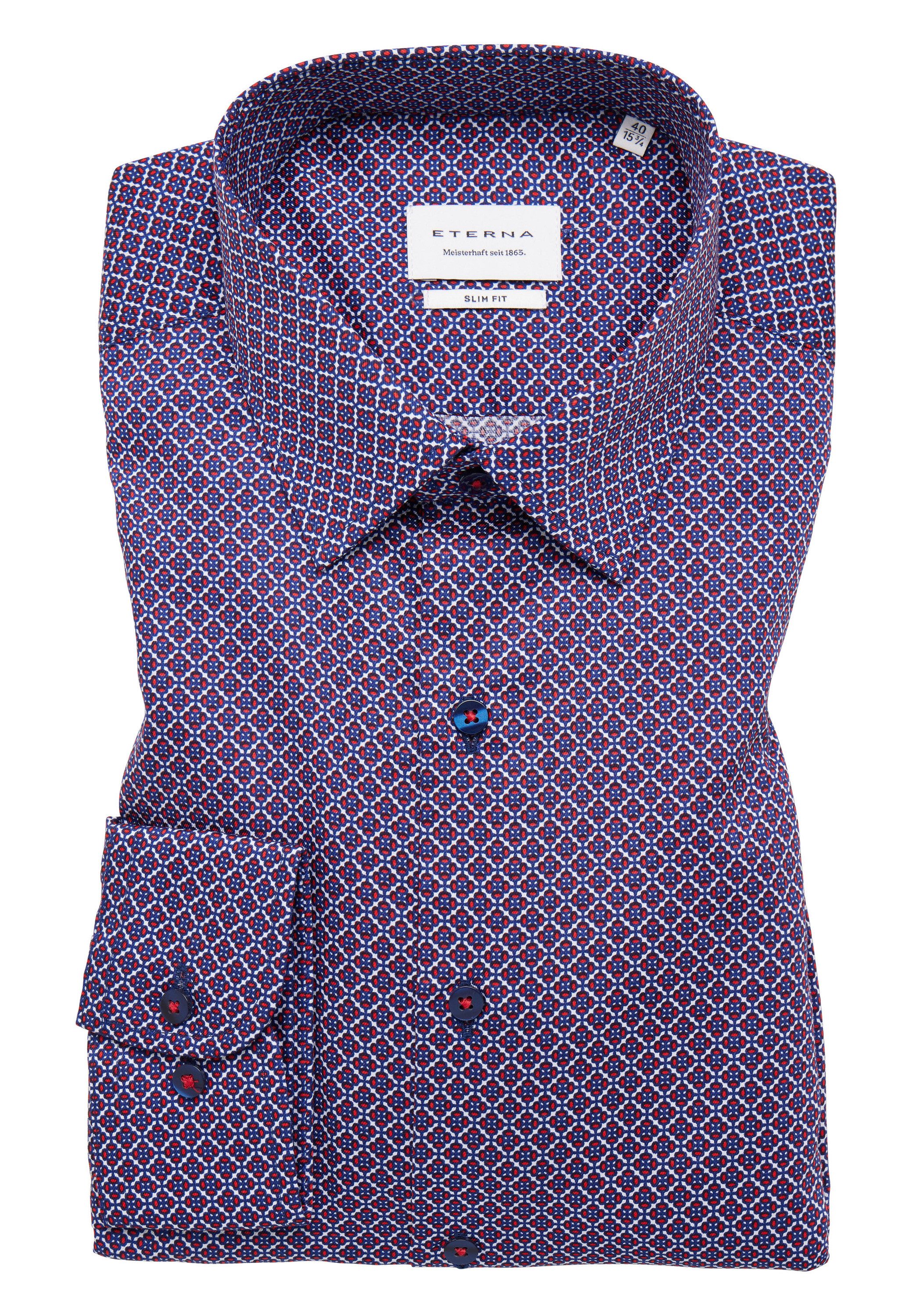 Eterna Overhemd met lange mouwen Slim fit