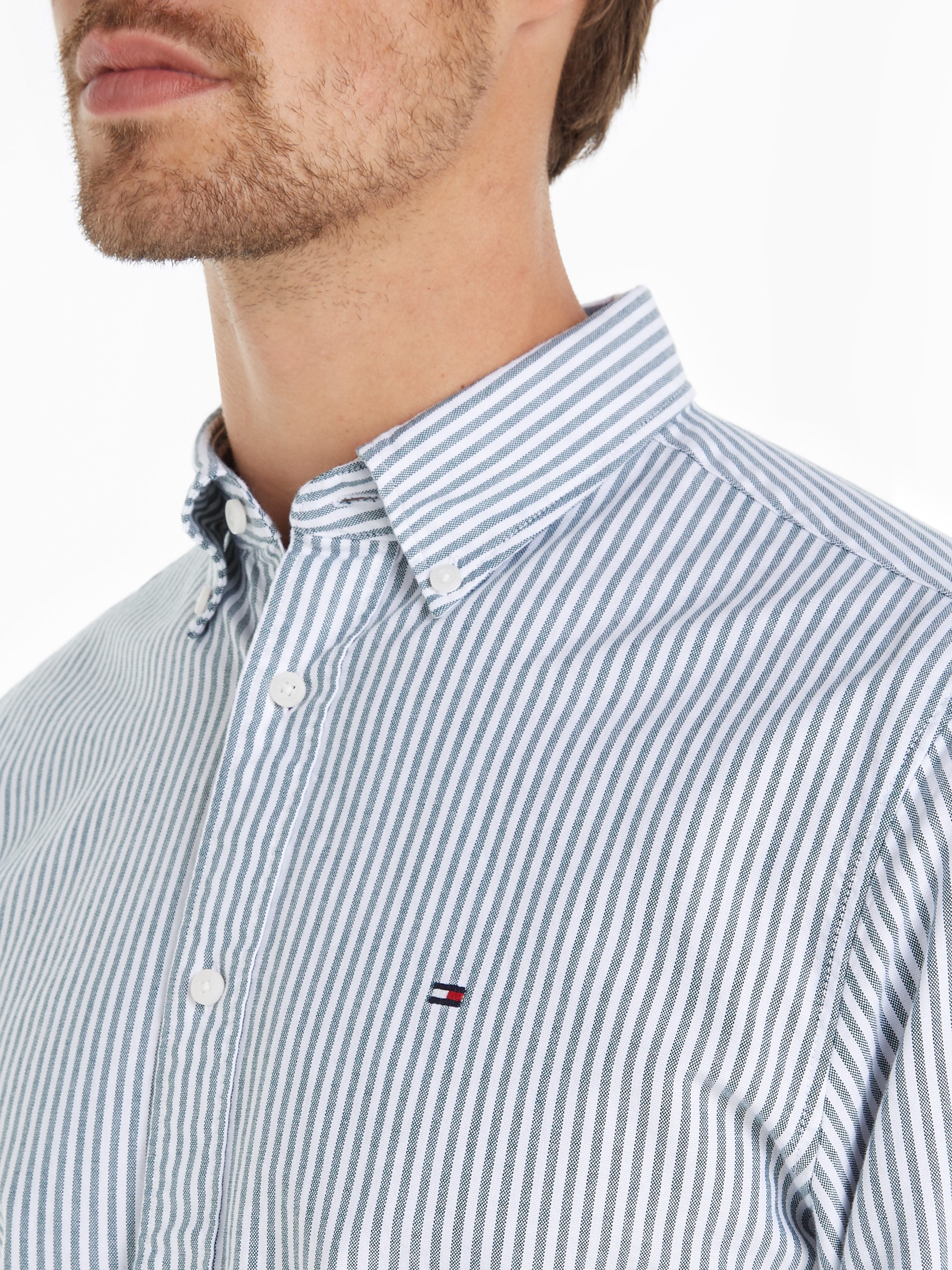 Tommy Hilfiger Overhemd met lange mouwen HERITAGE OXFORD STRIPE RF SHIRT