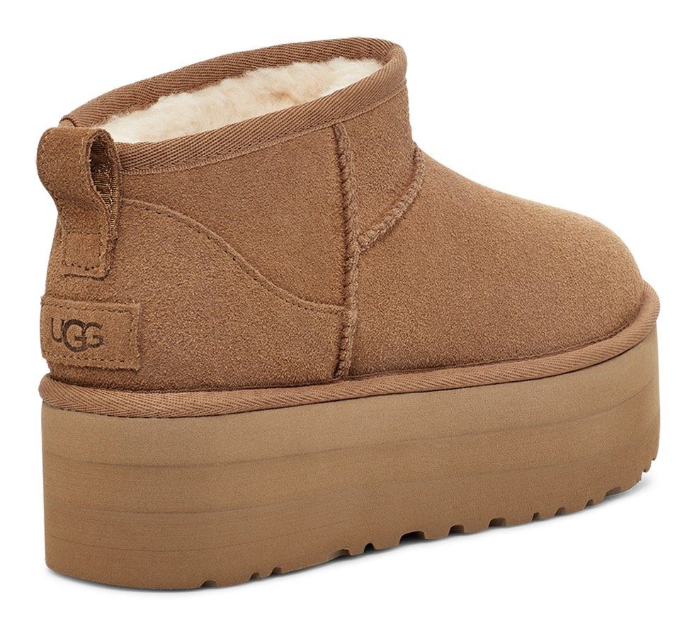 UGG Winterlaarzen Classic Ultra Mini Platform Plateaboots, instaplaarzen met plateausool