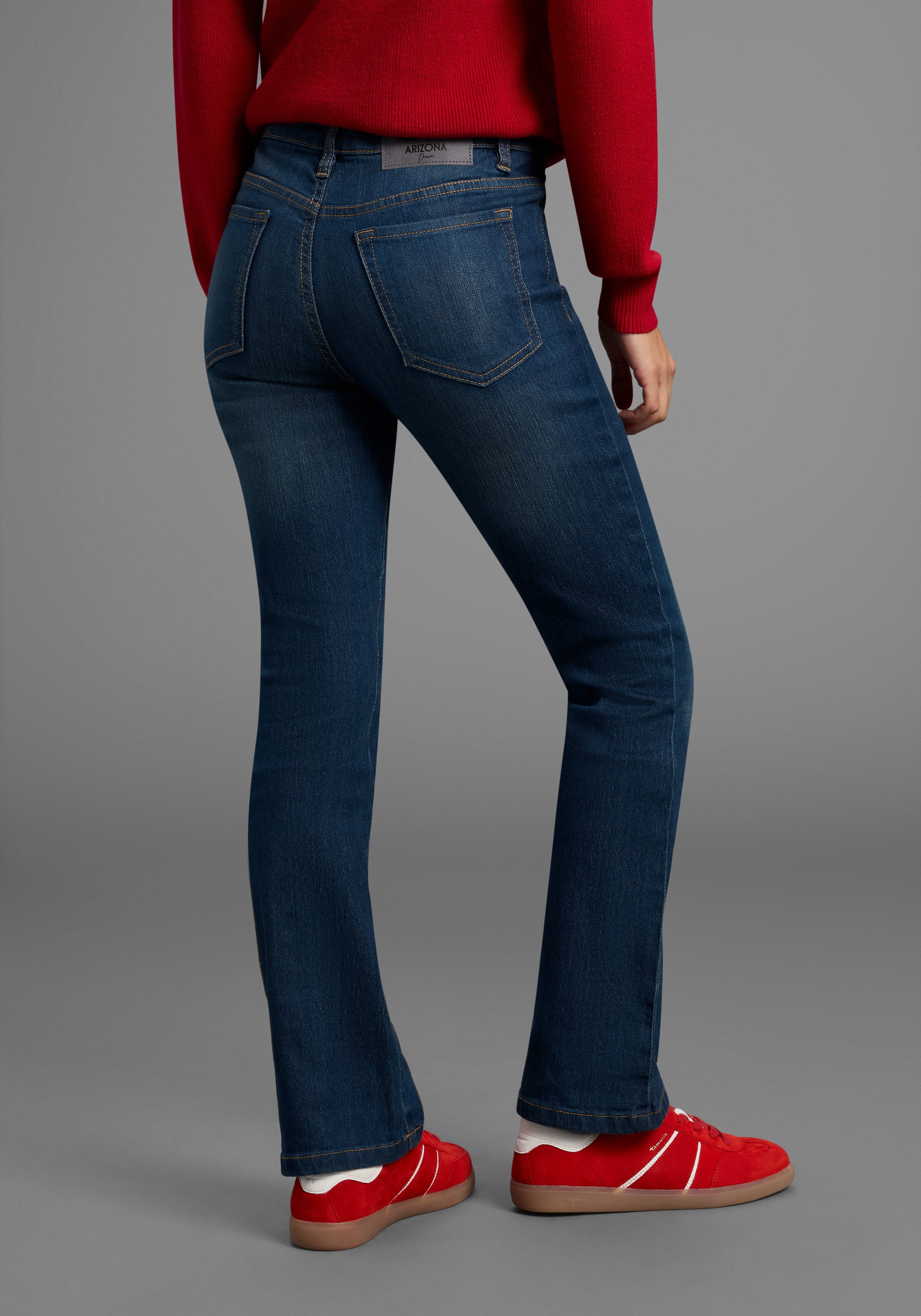 Arizona Bootcut jeans Baby-Boot normale taille, bootcut, met muntzakje, met steekzakken