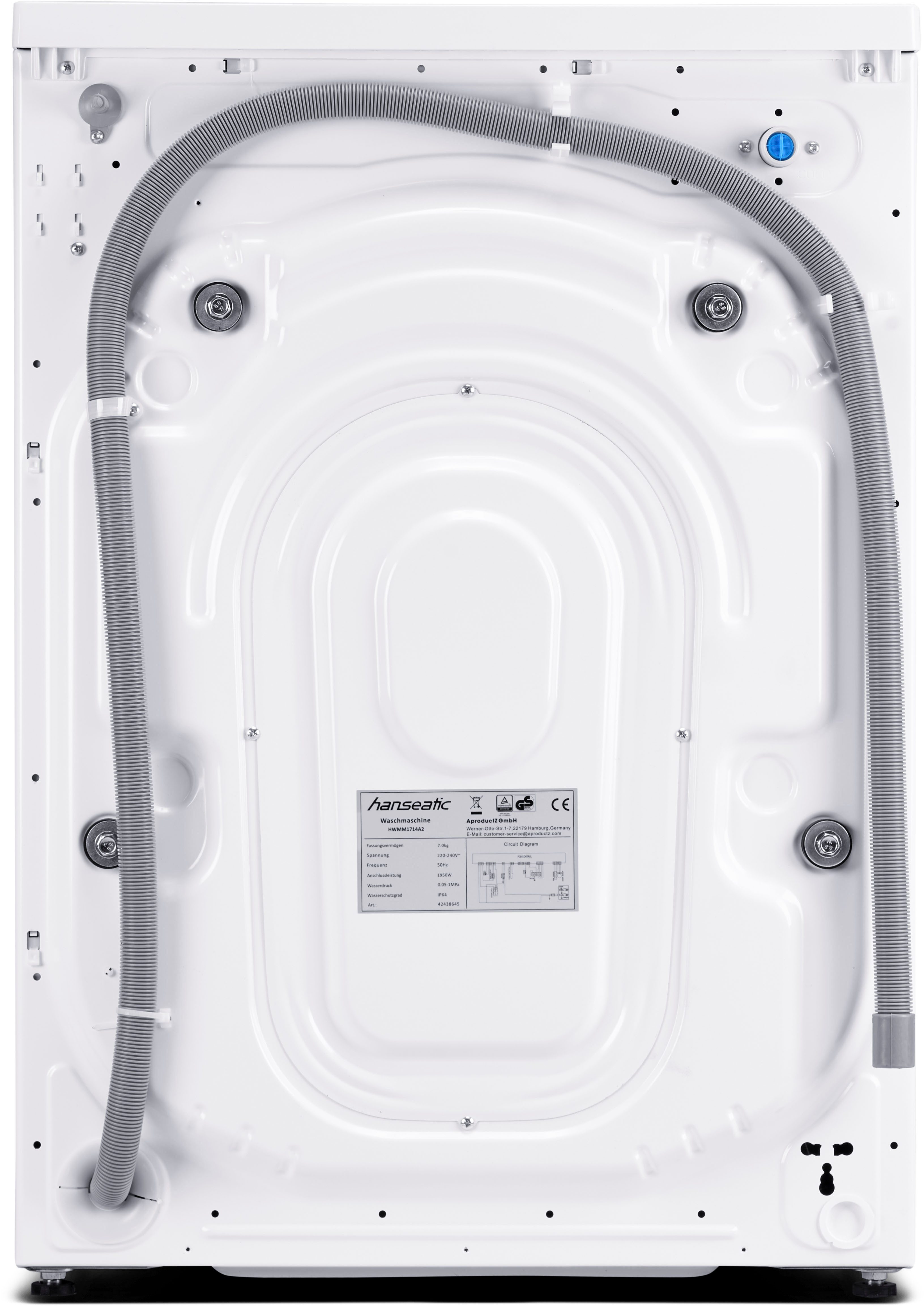Hanseatic Wasmachine HWMM5814A3, 8 kg