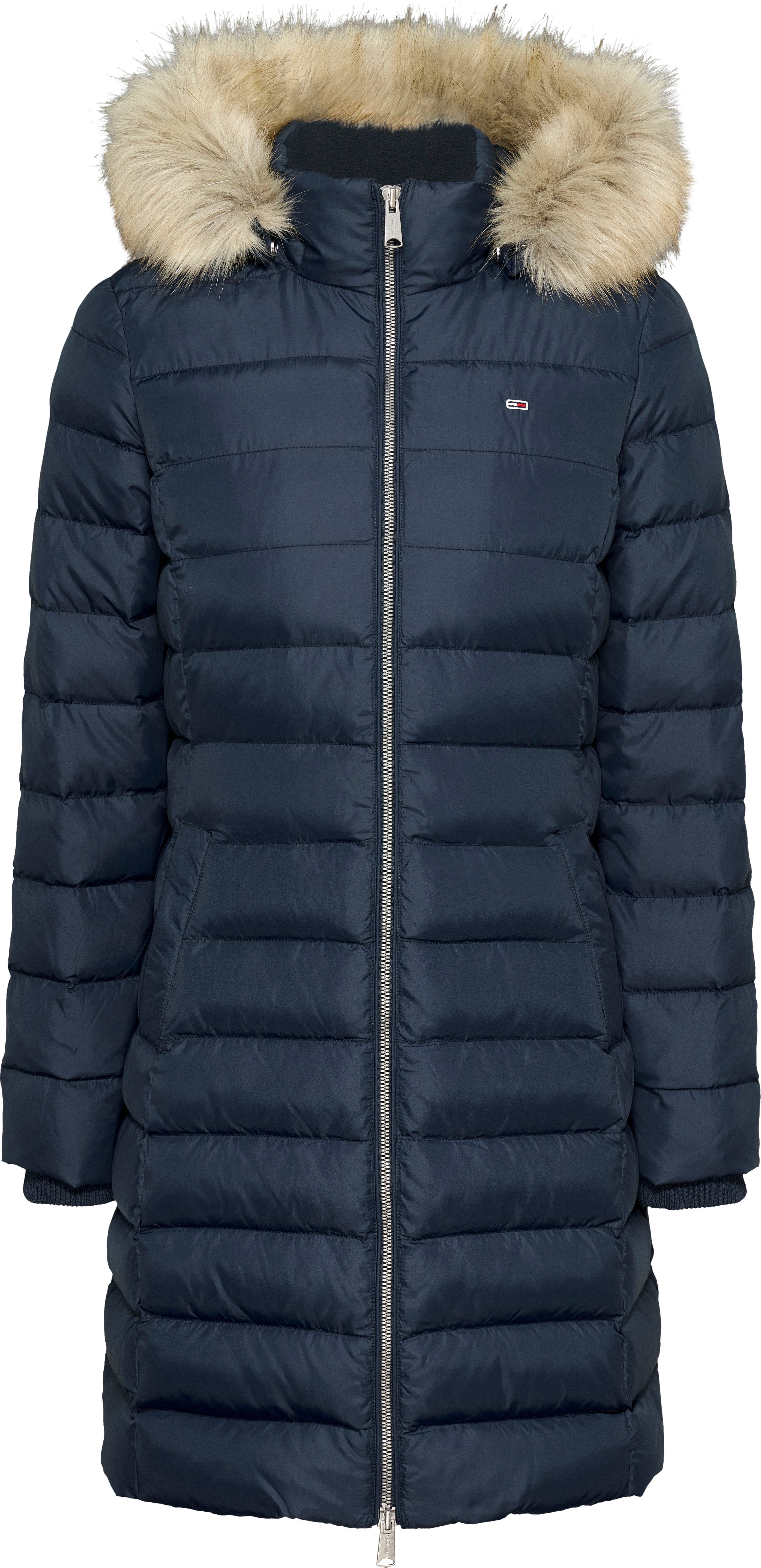 TOMMY JEANS Gewatteerde jas TJW ESSENTIAL HOODED DOWN COAT