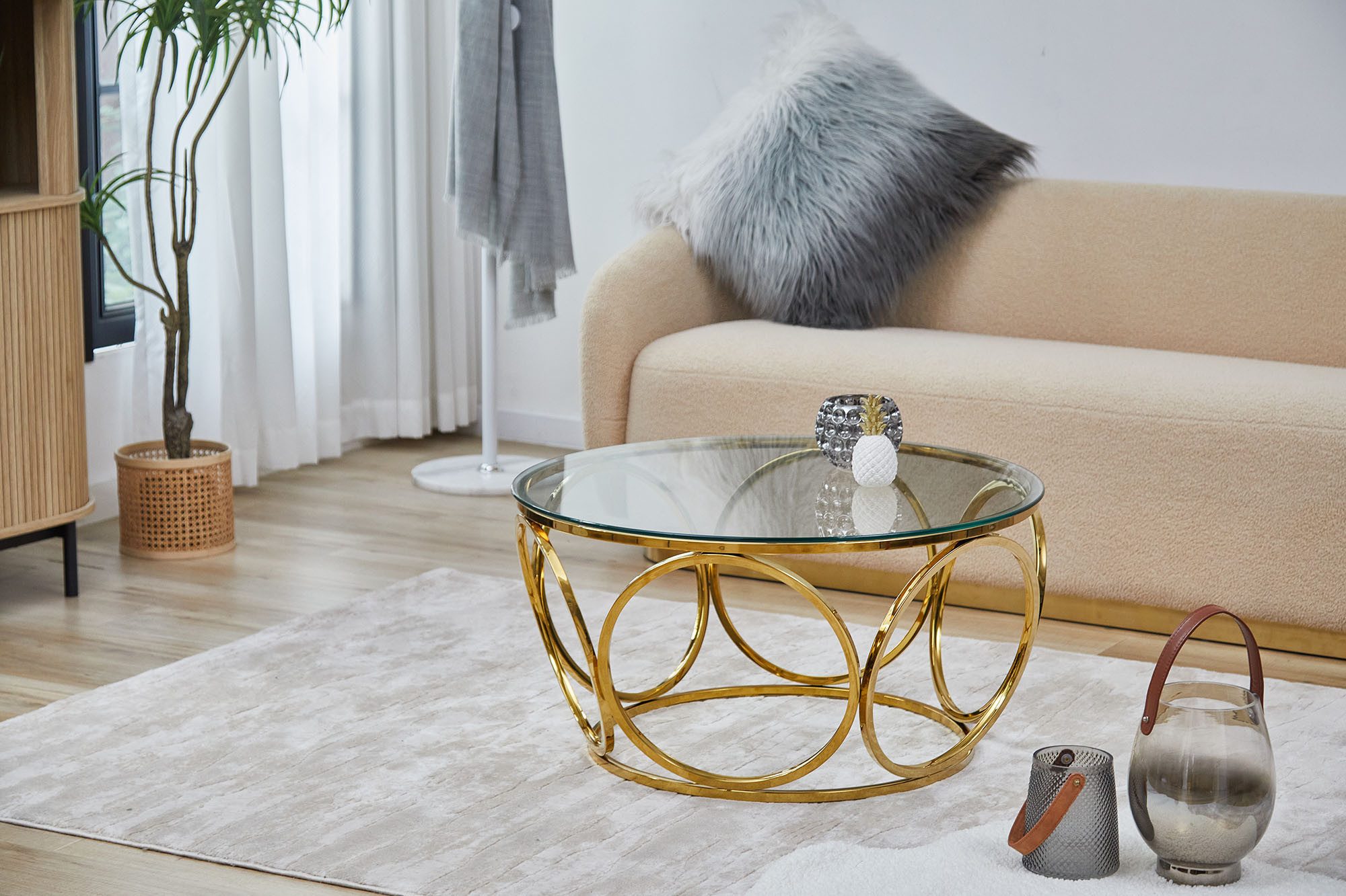 SalesFever Salontafel met designframe van roestvrij staal