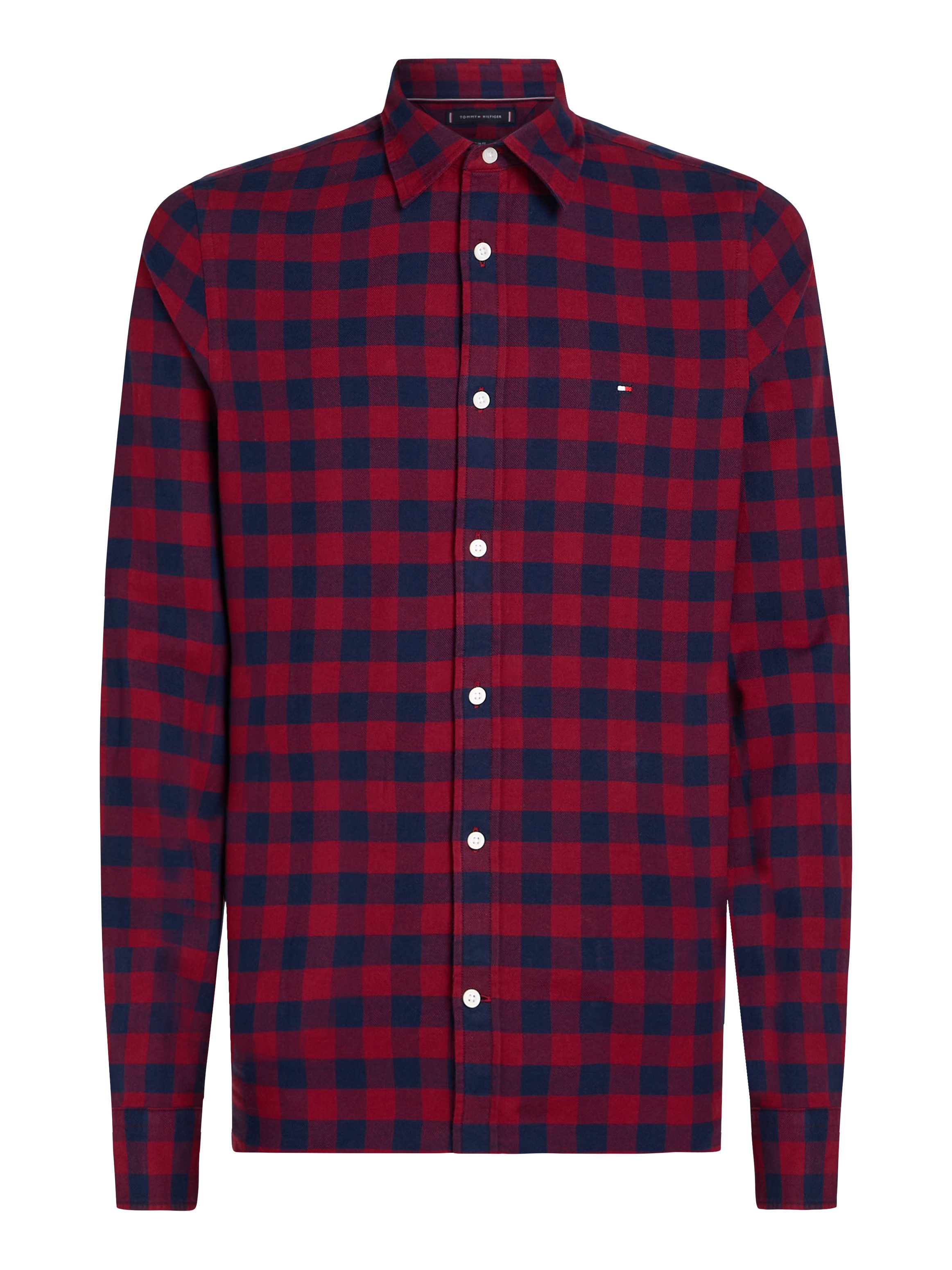 Tommy Hilfiger Overhemd met lange mouwen BRUSHED GINGHAM SF SHIRT