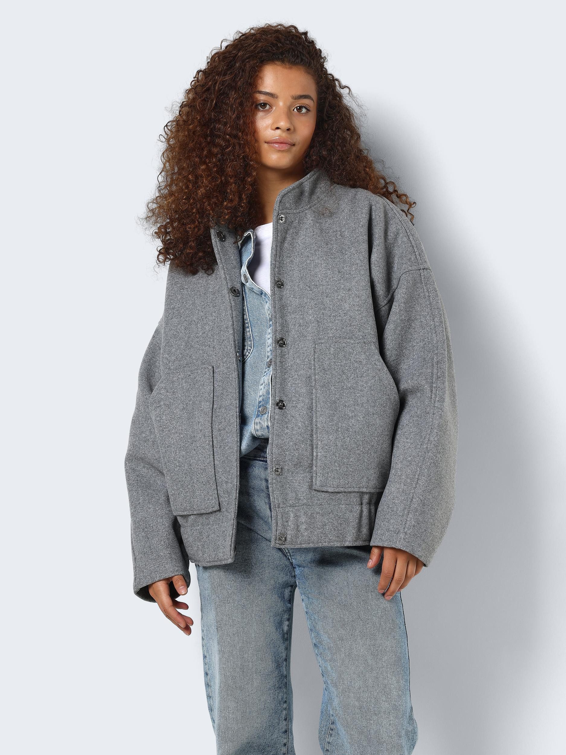 Noisy may Blousejasje NMHALSTON L S BOMBER JACKET WVN NOOS