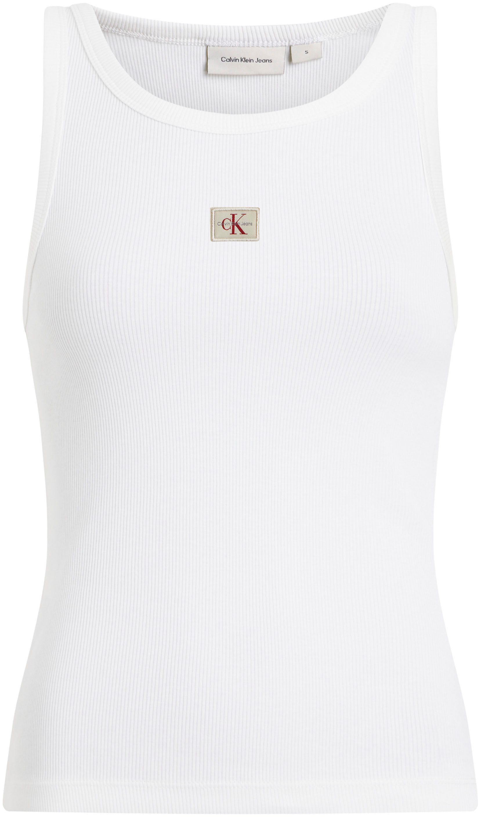 Calvin Klein Tanktop WOVEN LABEL RIB TANK TOP