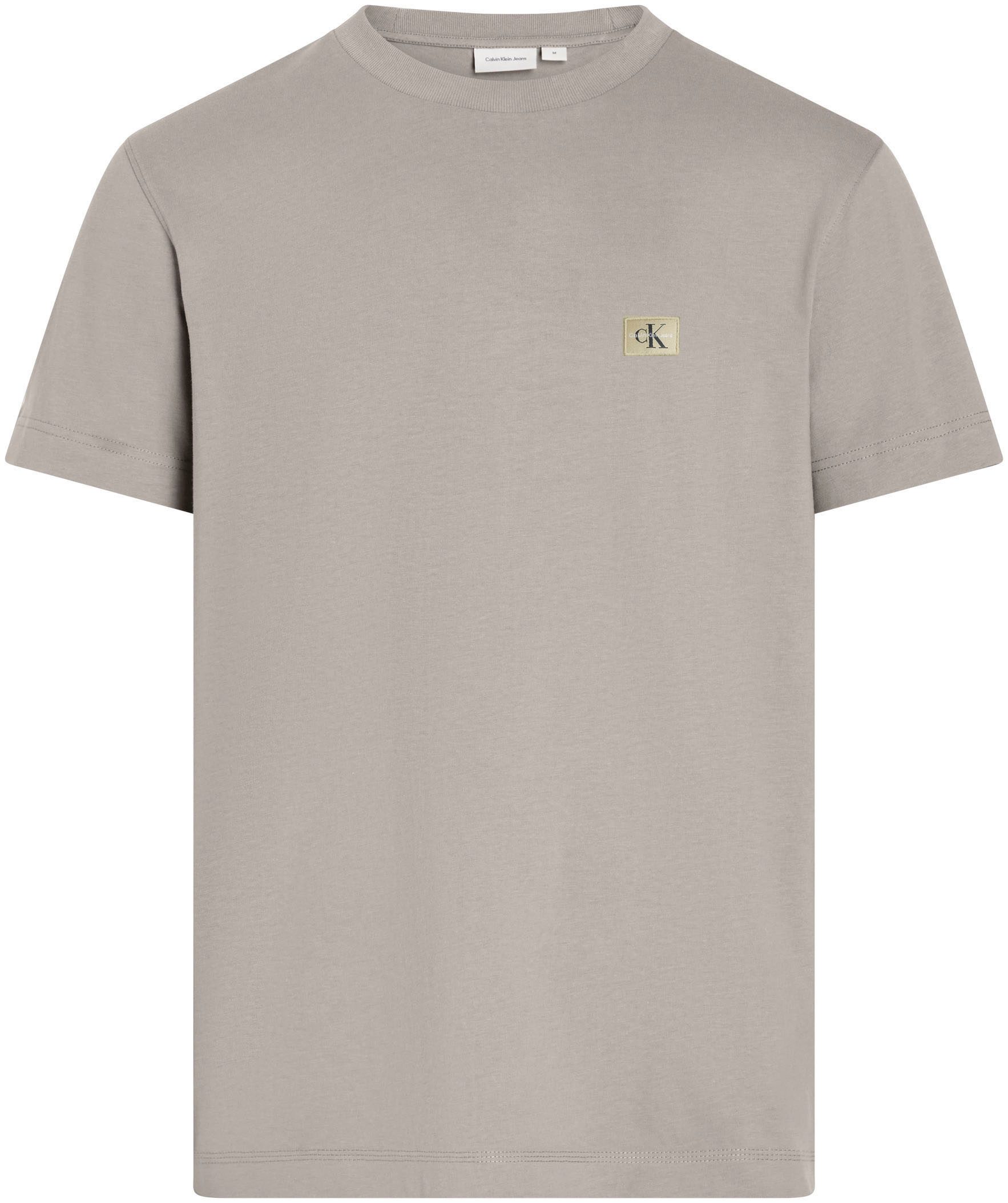 Calvin Klein Shirt met ronde hals WOVEN LABEL REGULAR TEE