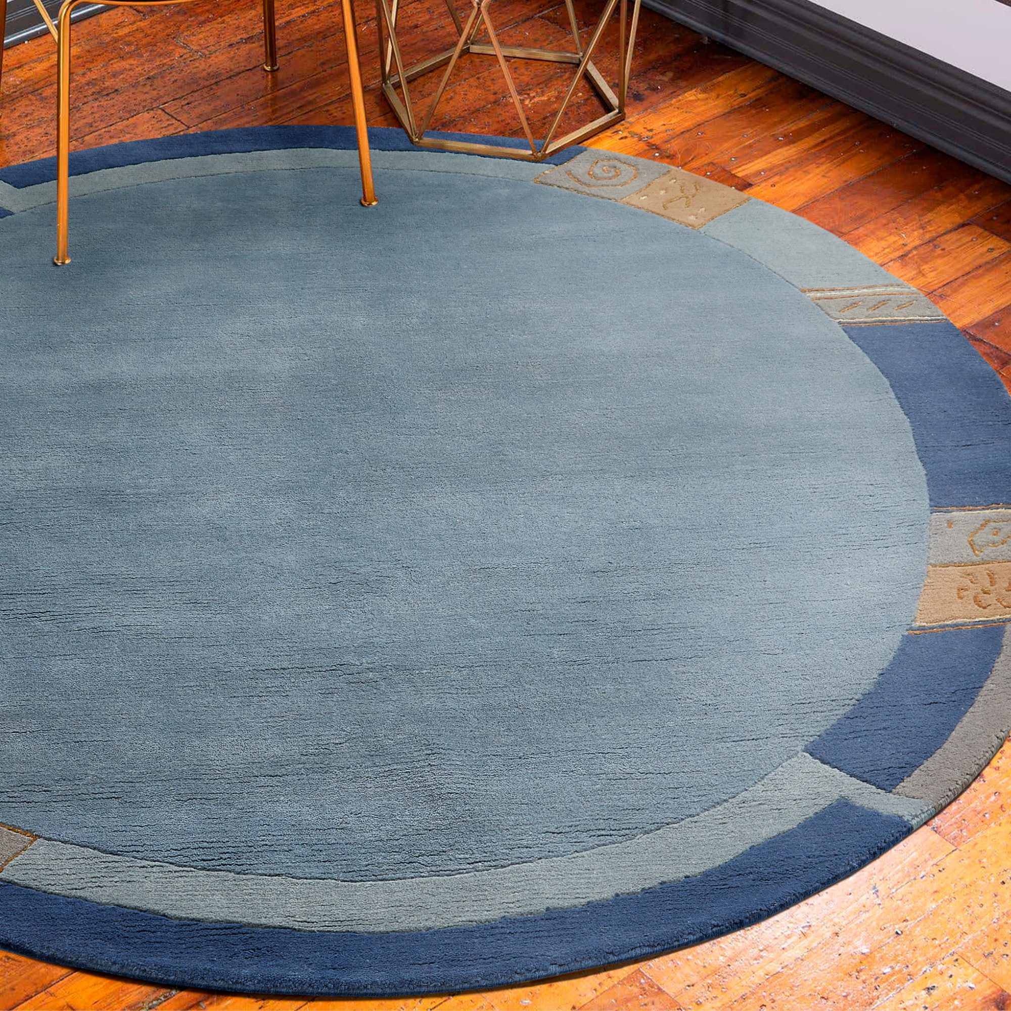 LUXOR living Wollen kleed India zuivere wol, met de hand geknoopt, met randdessin