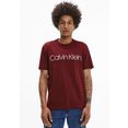 calvin klein t-shirt cotton front logo t-shirt rood