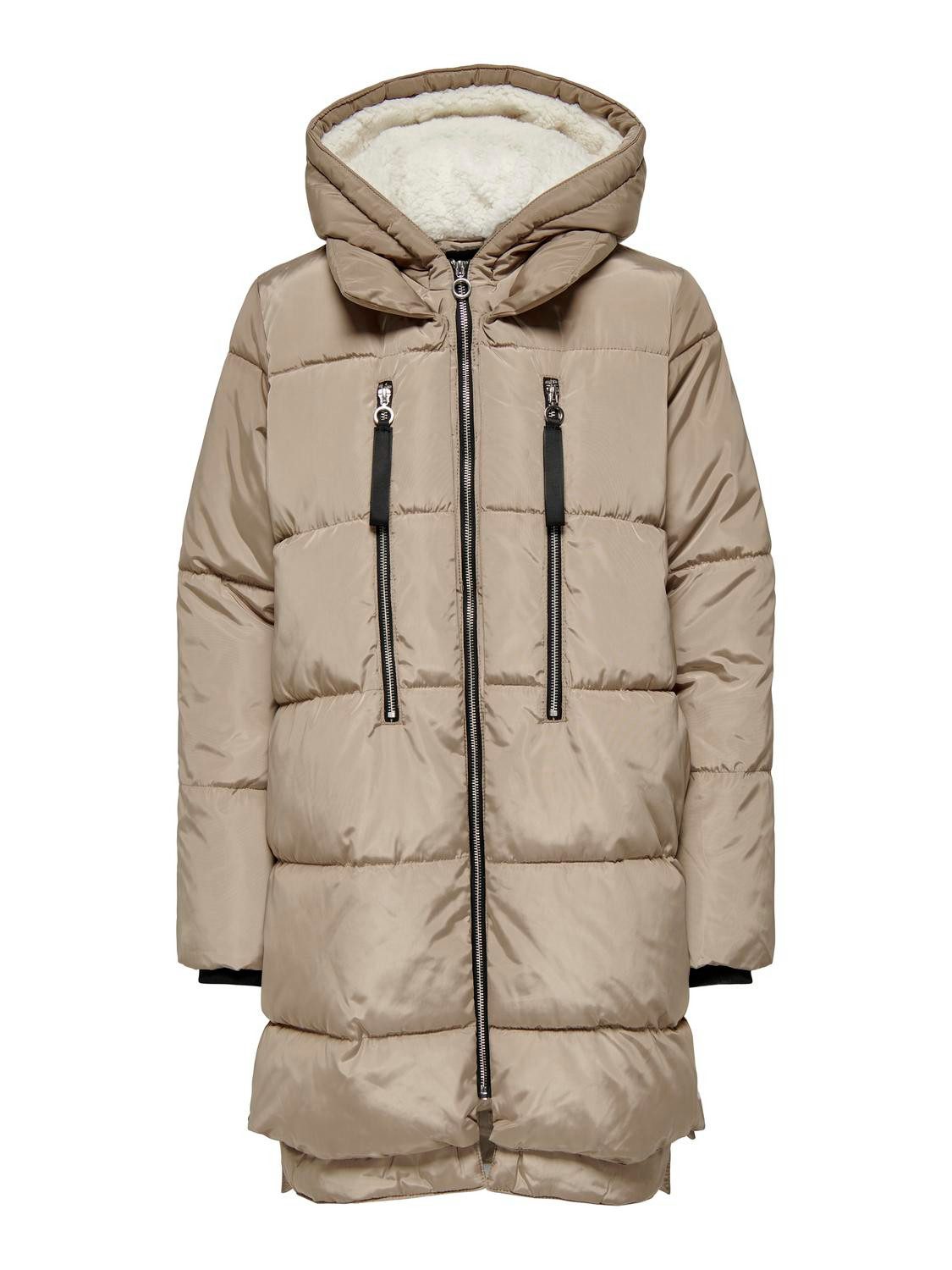 Only Gewatteerde jas ONLNEWNORA LONG PUFFER COAT LIFE CC OTW