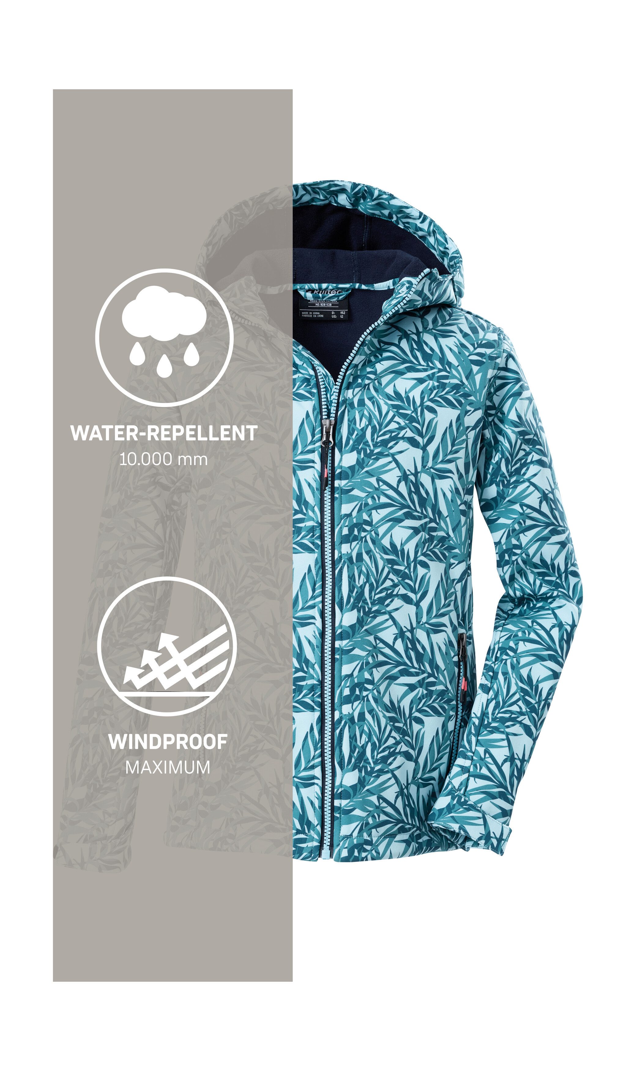 Killtec Softshell-jack Meisjes Softshell-jack Print