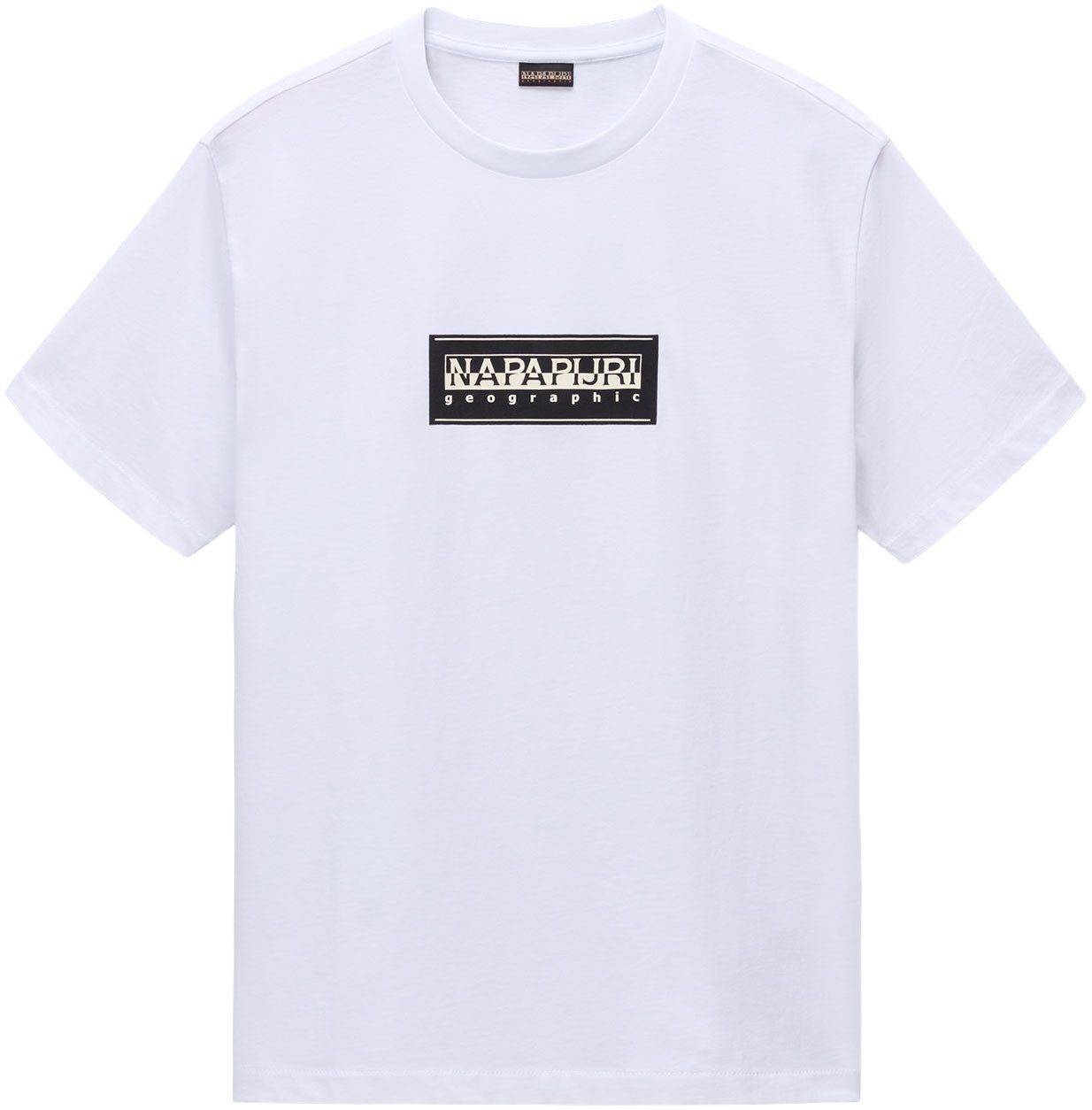 Napapijri T-shirt S-BOX LOGO met silikonprint