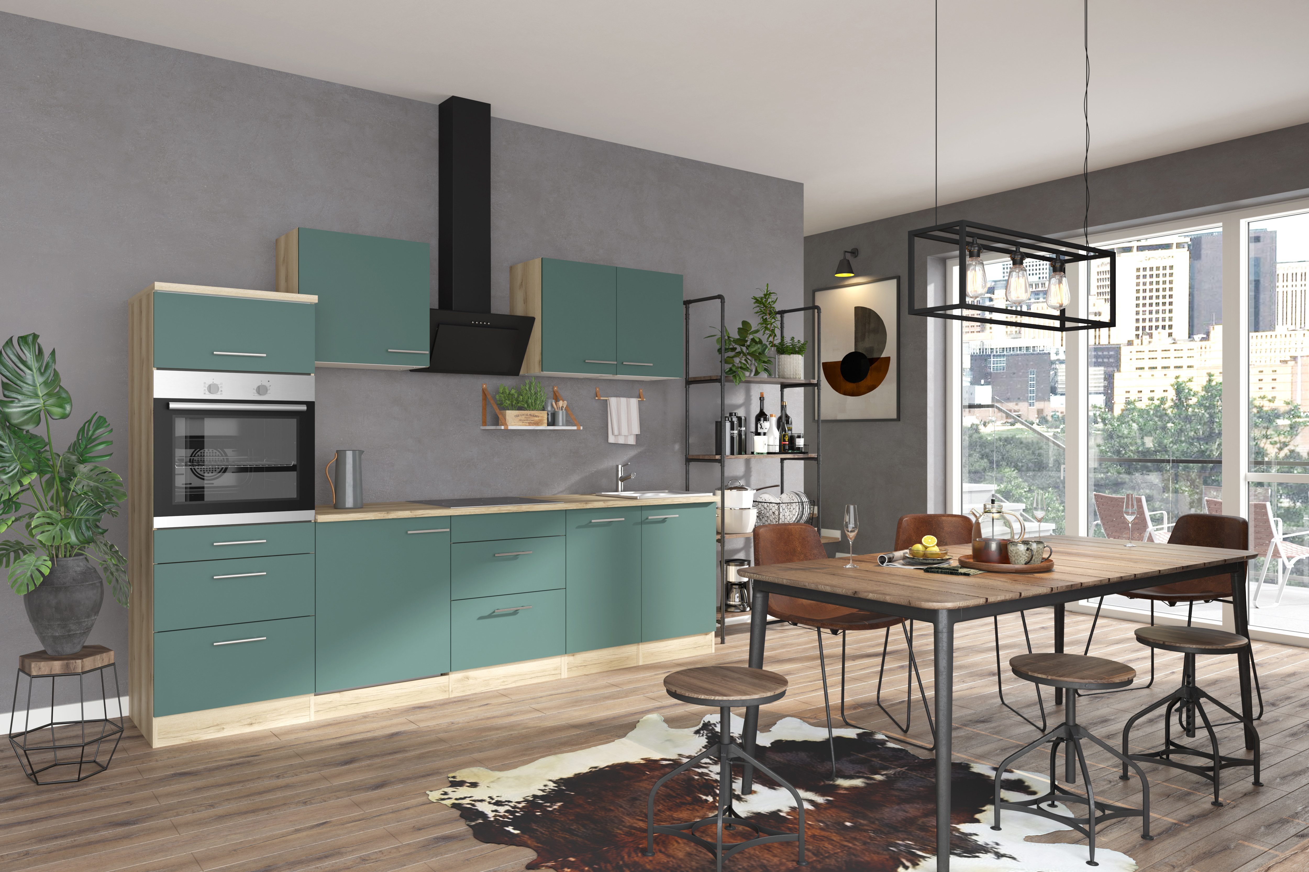 OPTIFIT Keuken Bella Breedte 210 cm, optioneel met elektrische apparaten