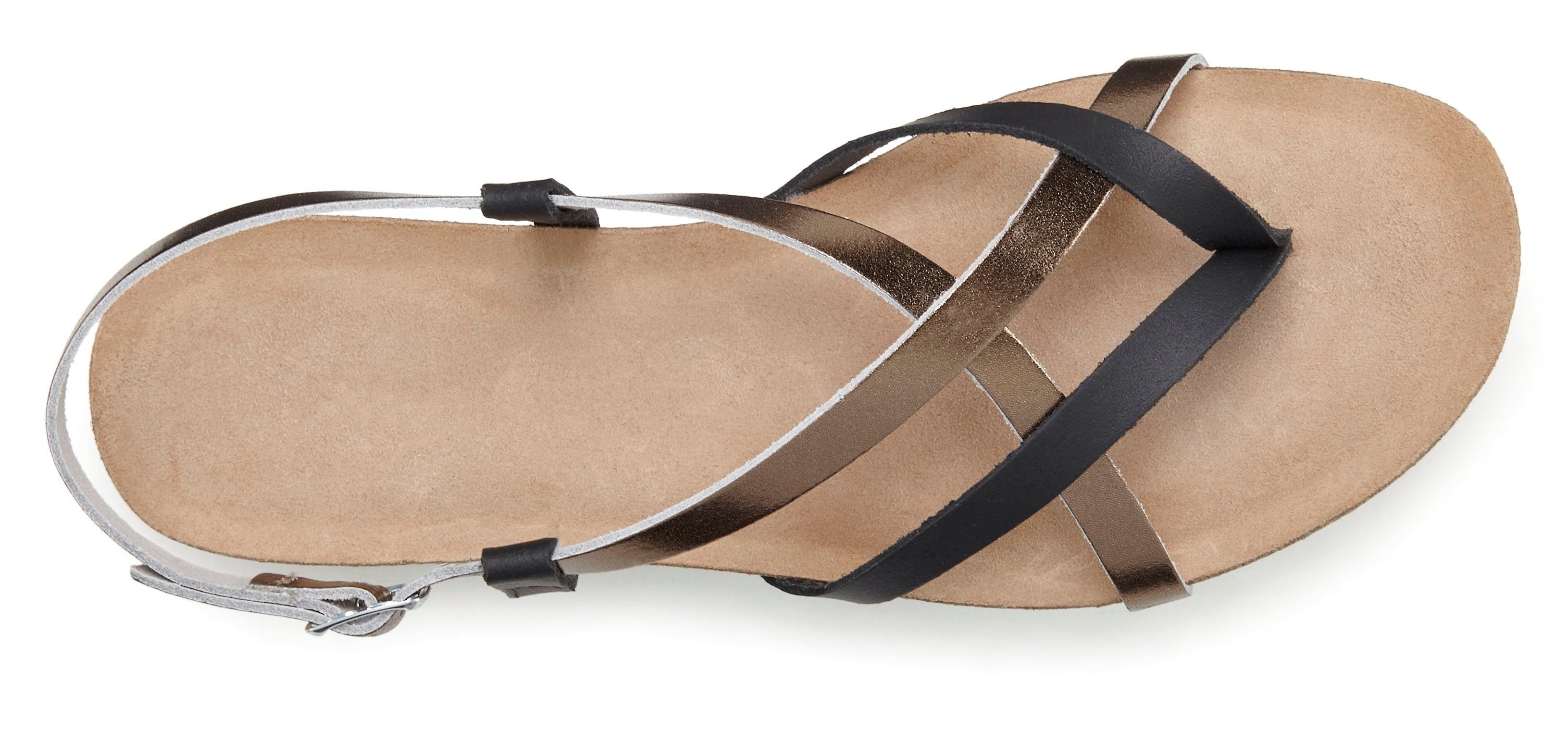 Vivance Teenslippers Sandaal, sandalette, zomerschoen van hoogwaardig leer