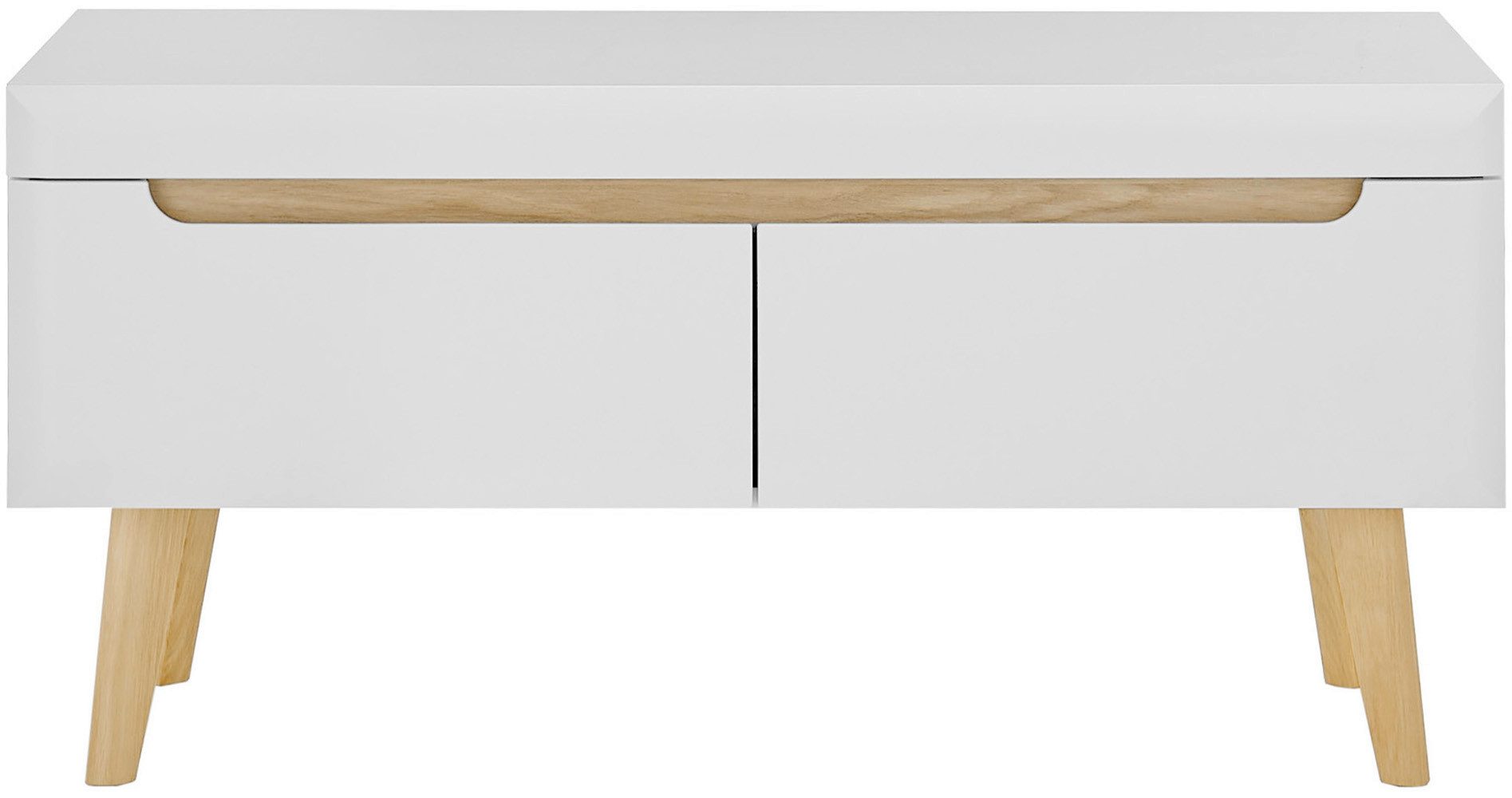 INOSIGN Tv-meubel Torge, TV-kast, TV-kommode, televisiekast, TV-bord afgeschuinde poten, drie kleuren, scandi design, 107 cm breed (1 stuk)