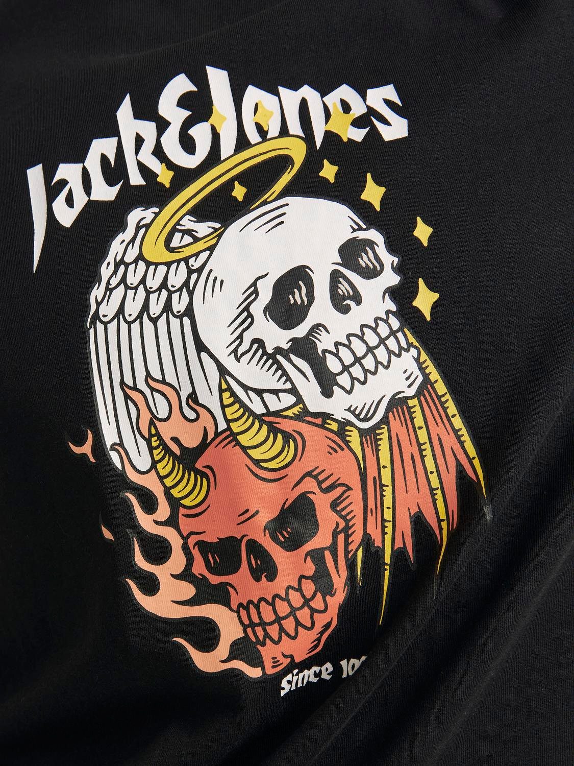 Jack & Jones Shirt met ronde hals JORSEVEN SKULL TEE SS CREW NECK SN