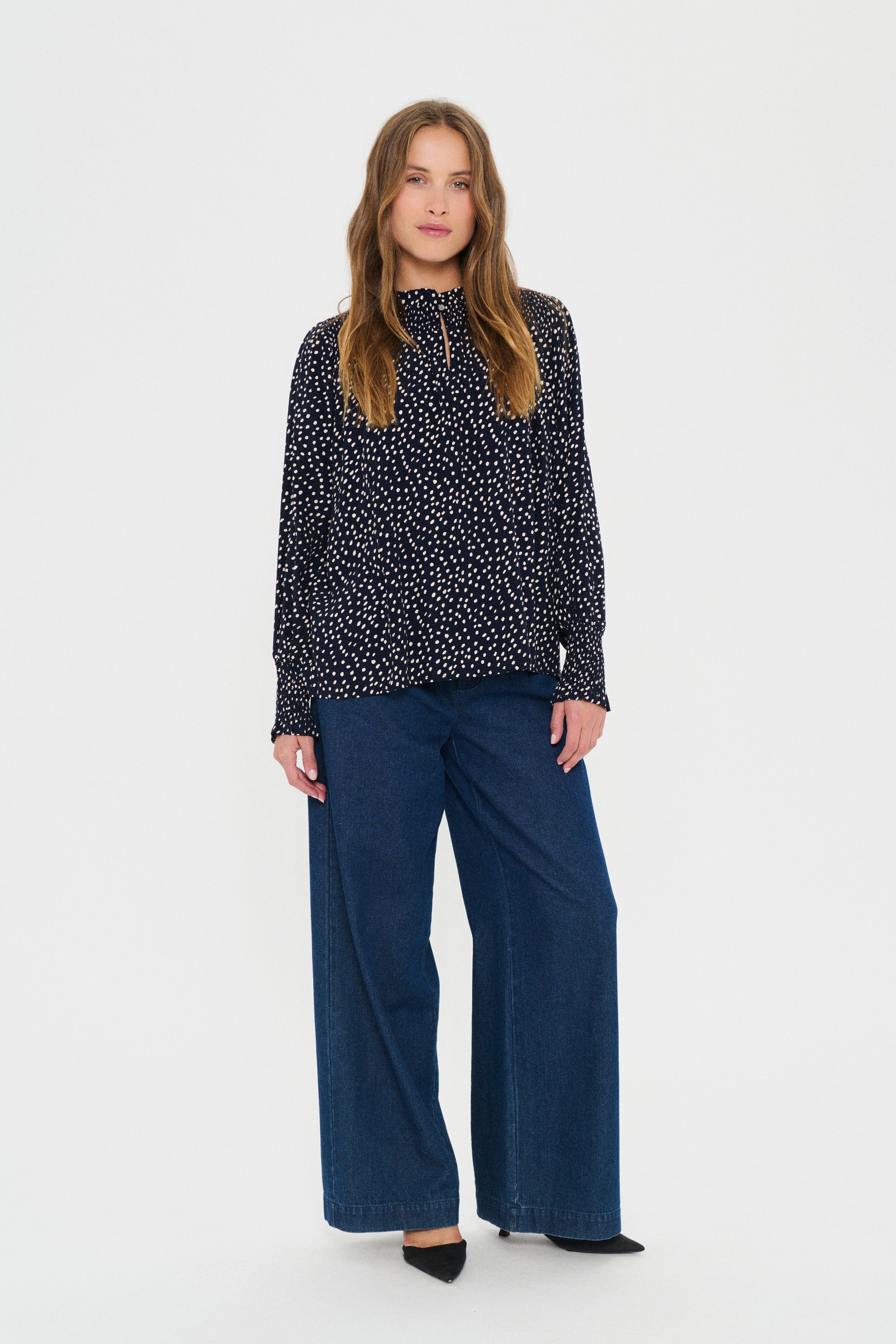 Saint Tropez Blouse met lange mouwen MalikaSZ Blouse