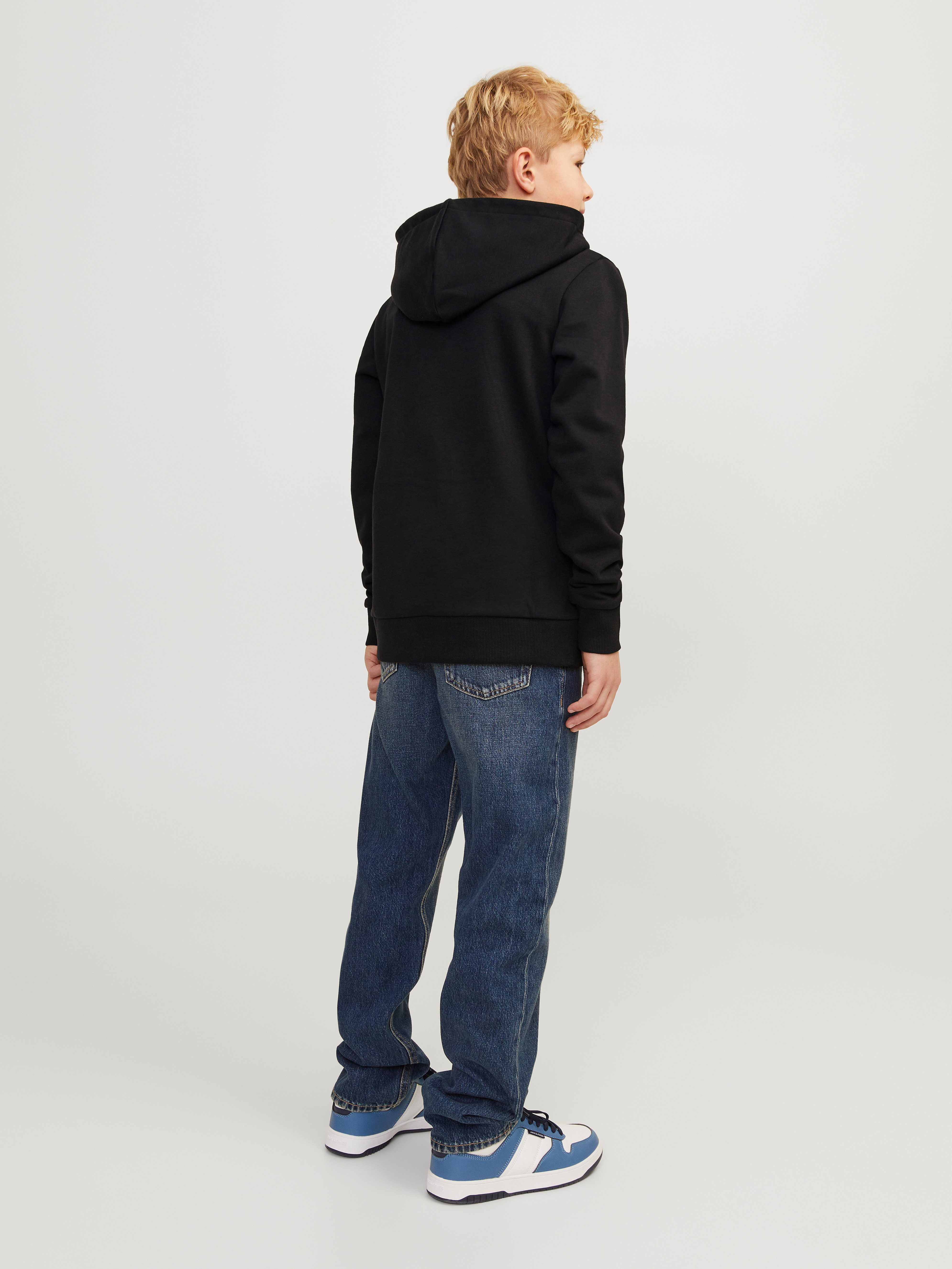 Jack & Jones Junior Hoodie JJECALEB VARSITY SWEAT HOOD NOOS JNR