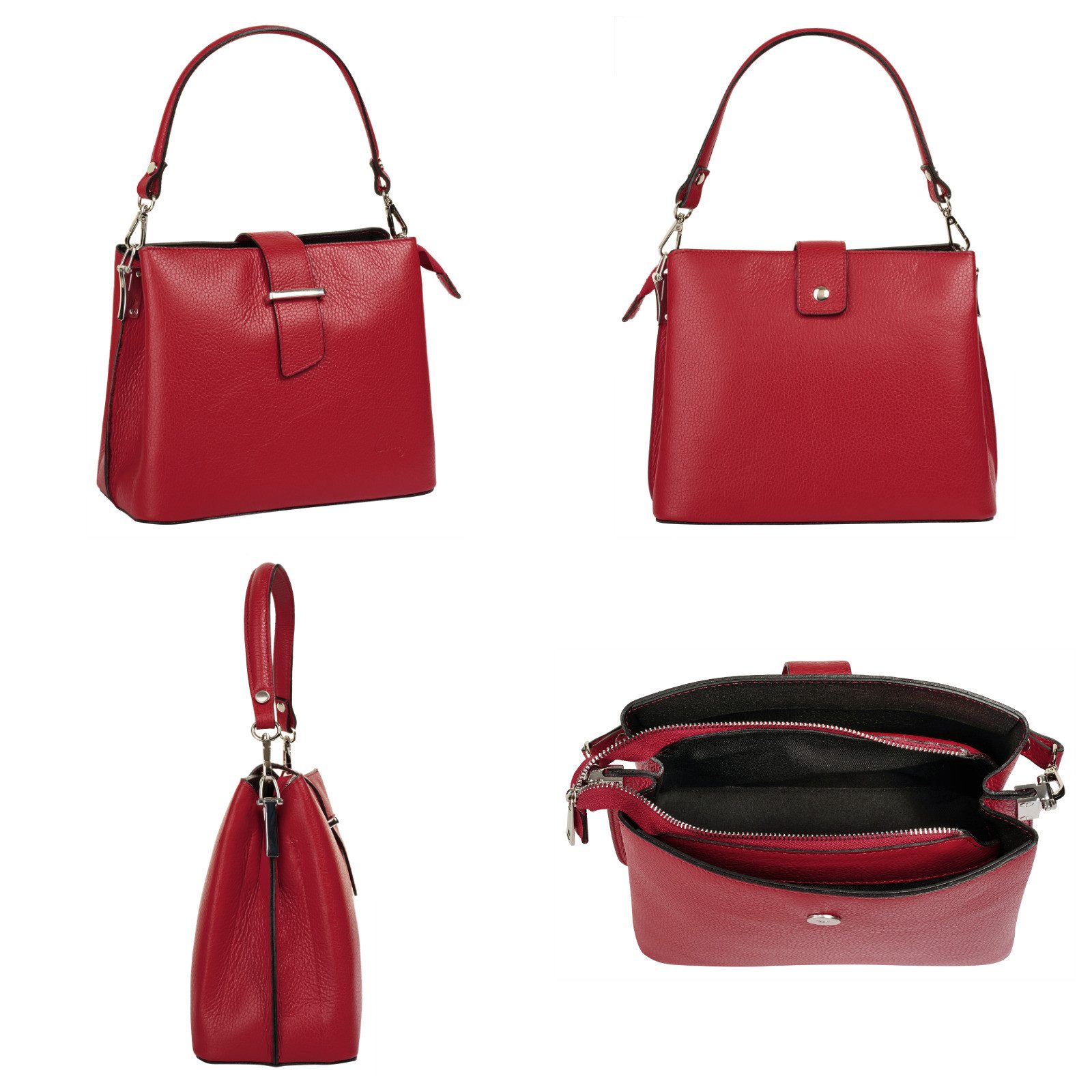 Cluty Tas echt leer, made in italy