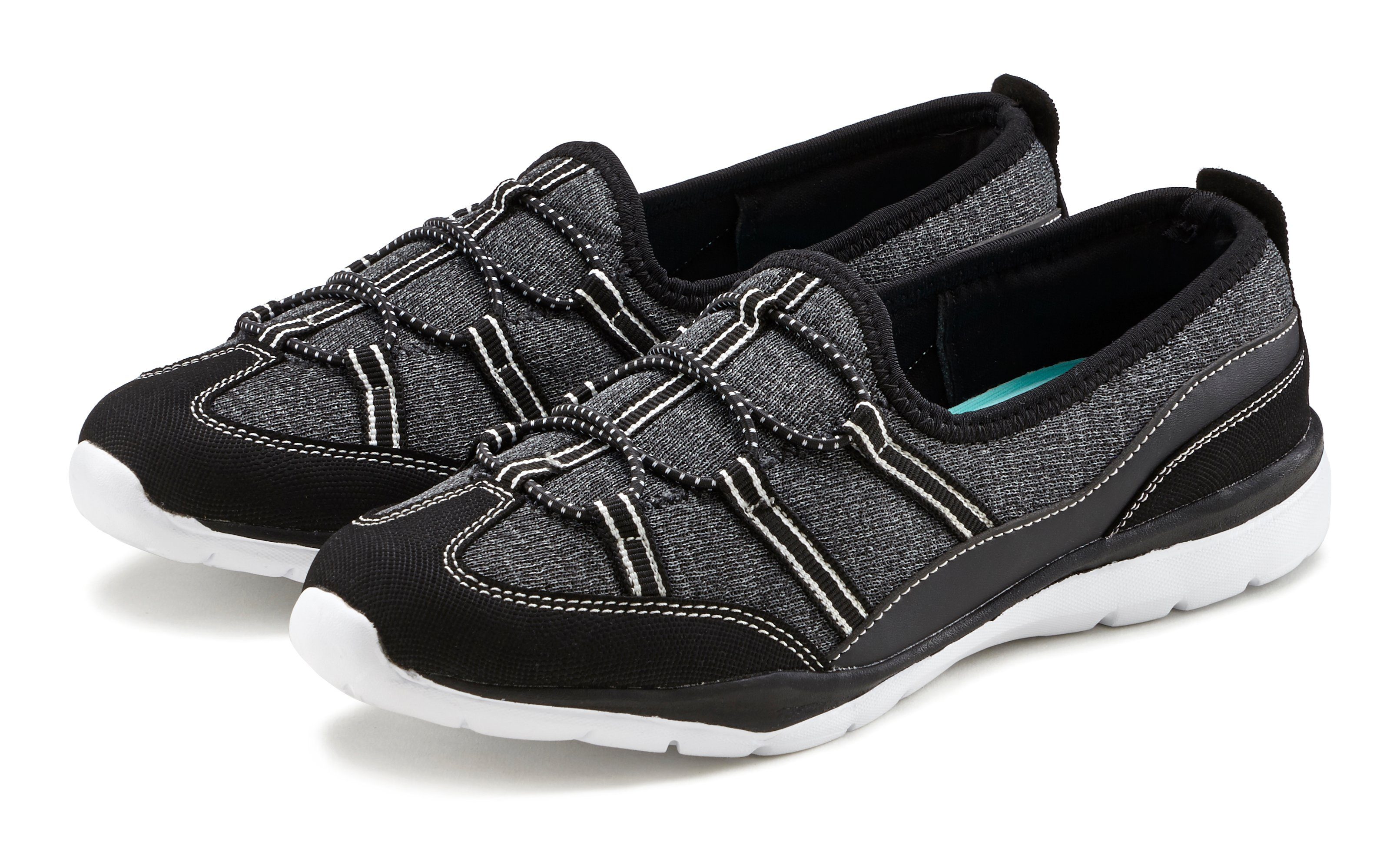 Lascana Sneakers Lage schoen, Vrijetijdsschoen, Slipper, Slip-on sneaker VEGAN
