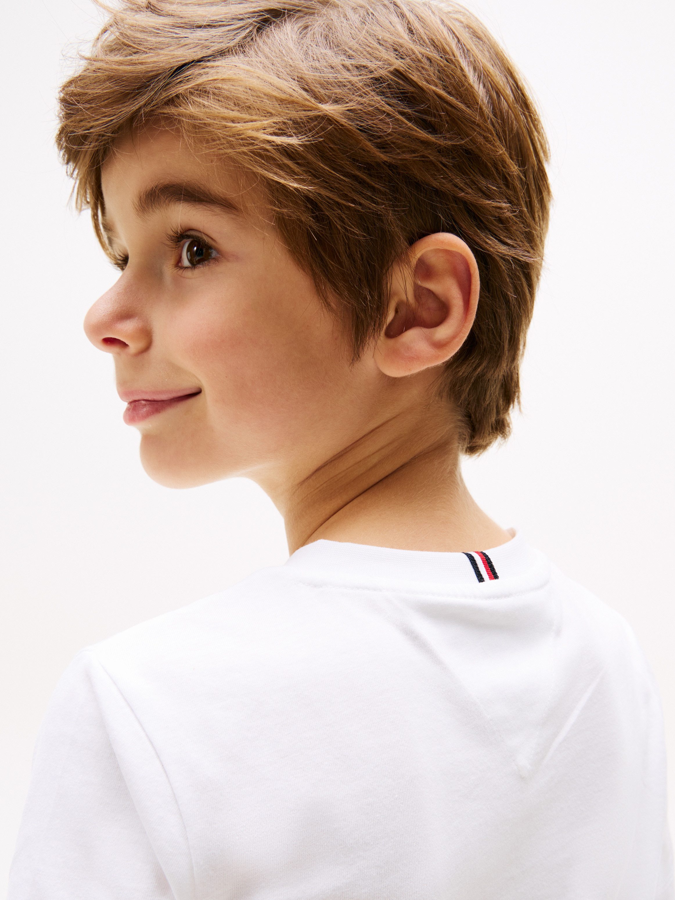 Tommy Hilfiger T-shirt short met een logo-opschrift (set, 2-delig, 2 stuks)