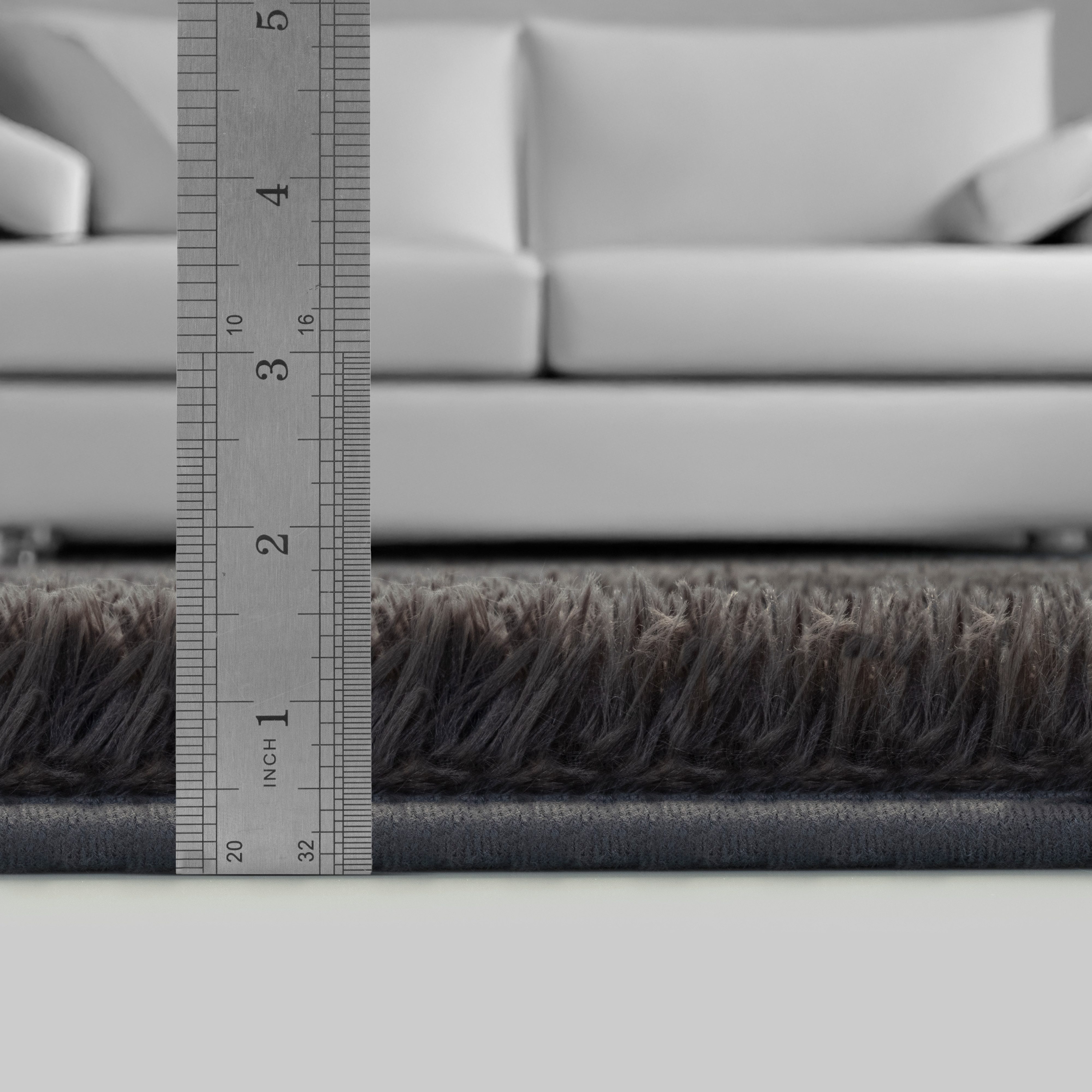 merinos Vloerkleed Fluffy Shaggy Fluffy hoogpolig tapijt, woonkamer, antislip onderkant