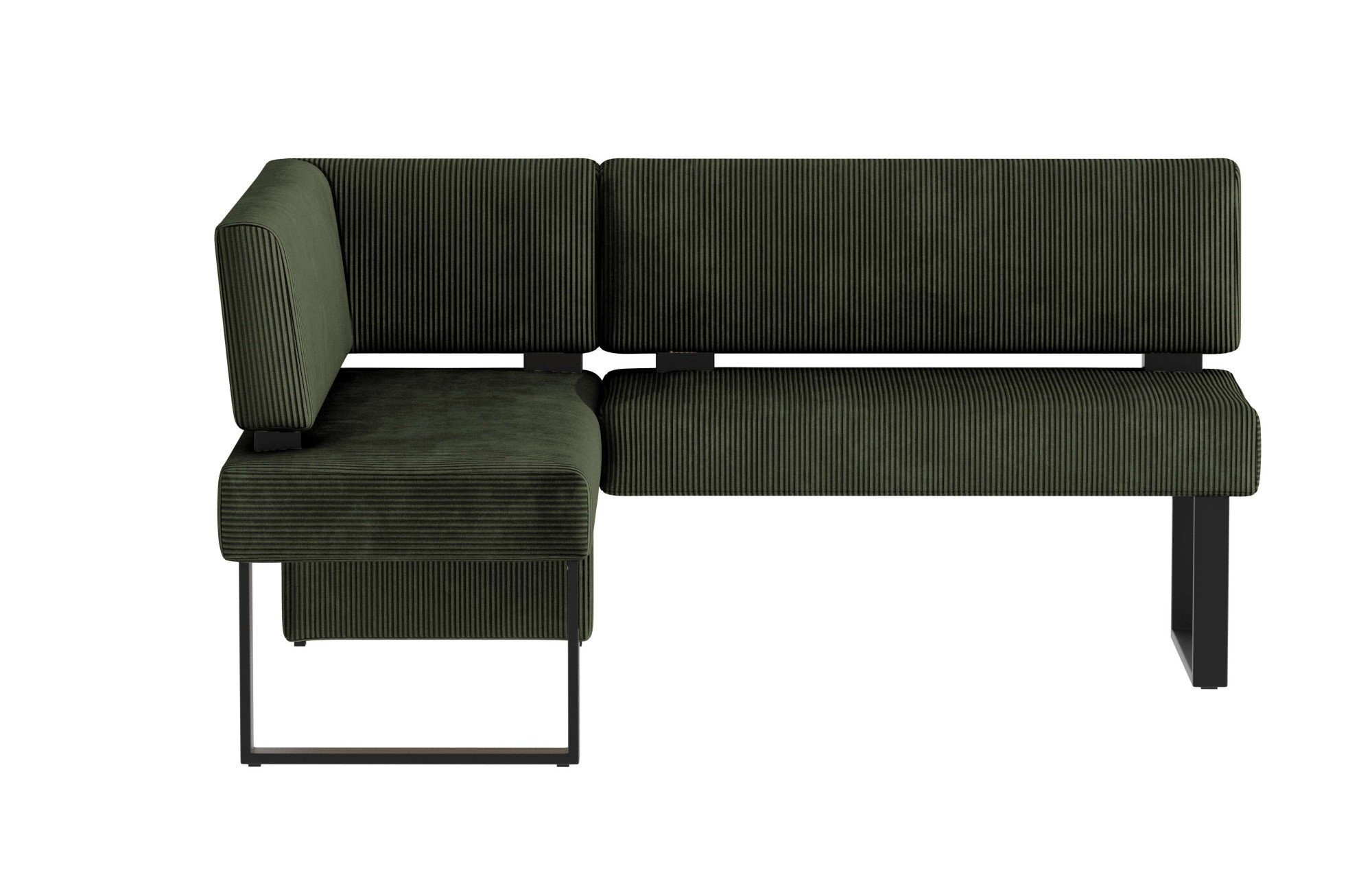Home affaire Hoekbank Oliver met metalen frame, keukenbank verschillende hoezen cord eetkamerbank ottos choice