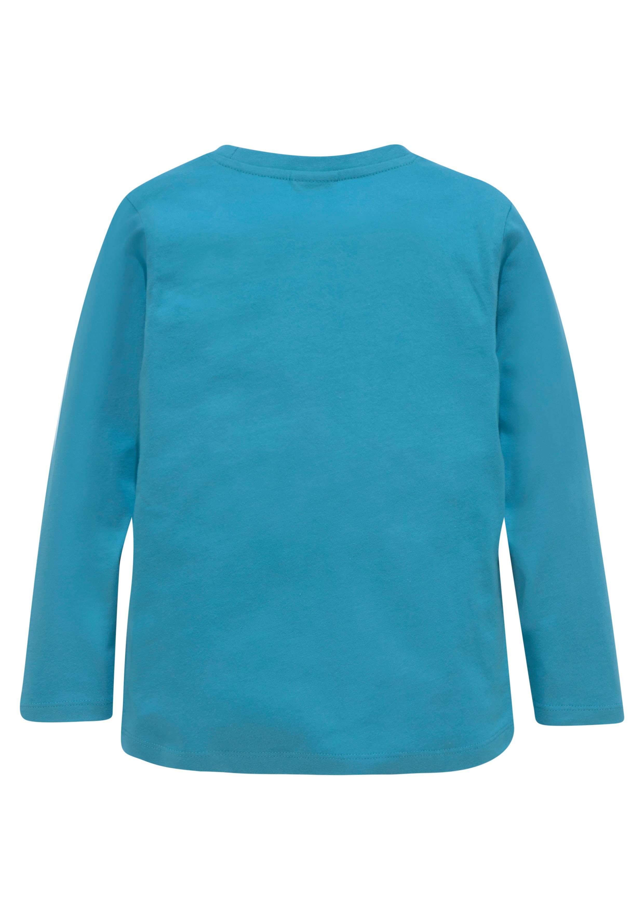 KIDSWORLD Shirt met lange mouwen Tractoren Langarm, basic pasvorm, bedrukt (2-delig, Set van 2)