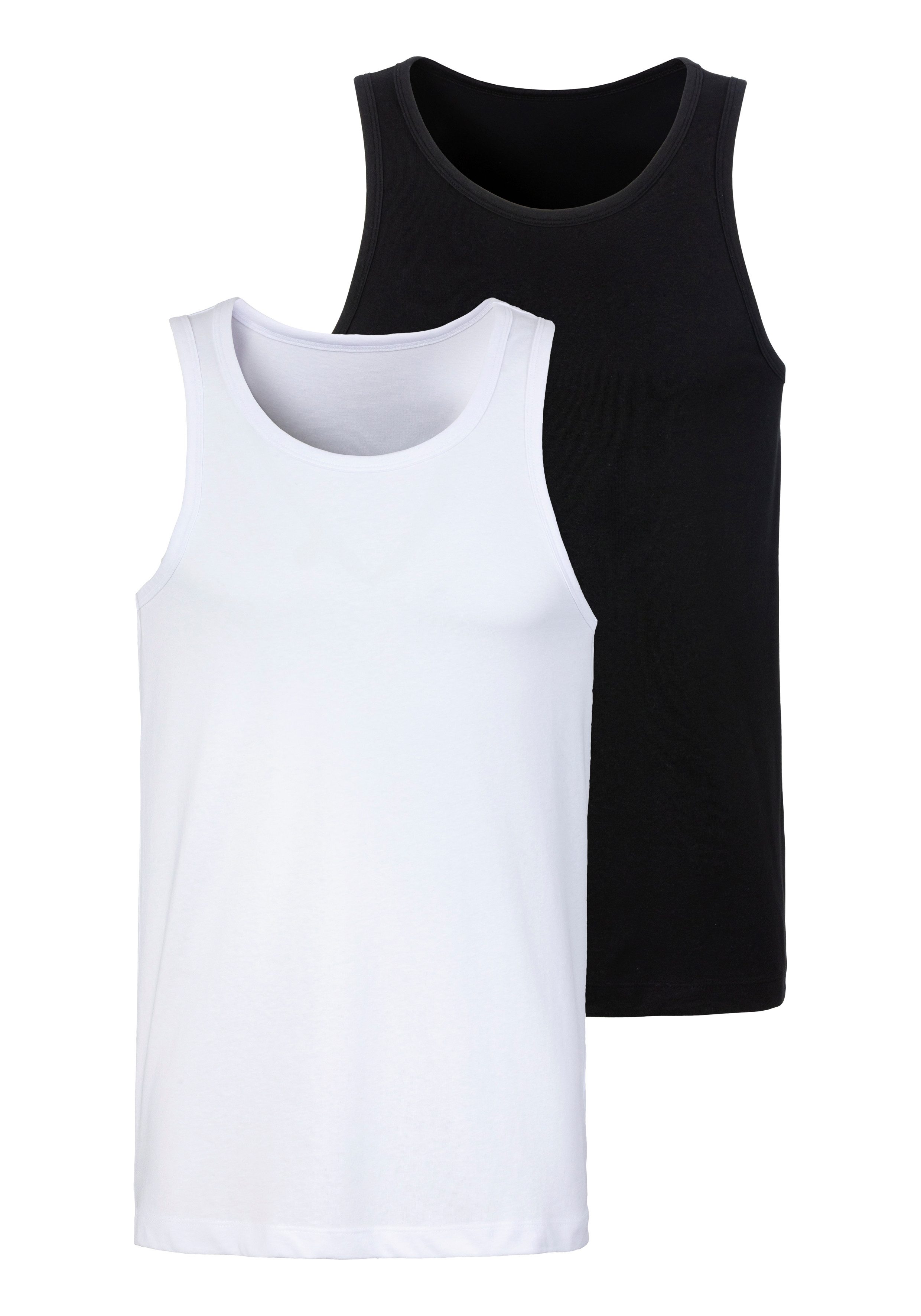John Devin Tanktop in mooie mêlee-look (set, 2-delig, 2) heren tanktops maat M (48/50) multicolor