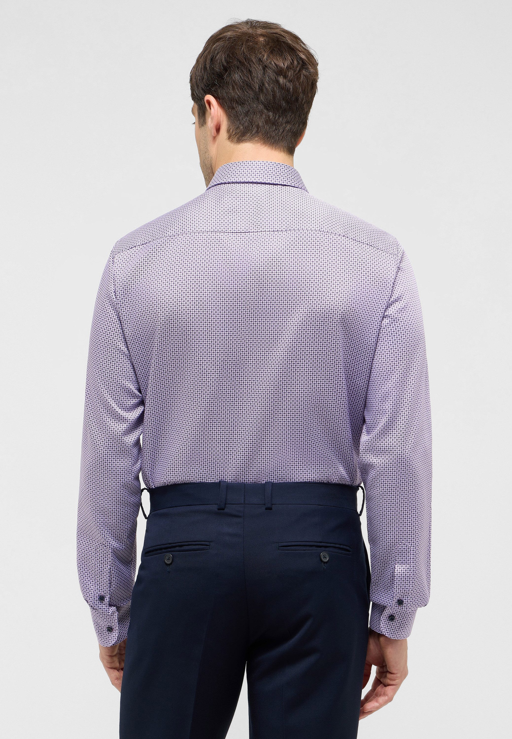 Eterna Overhemd met lange mouwen Slim fit NON IRON (strijkvrij)